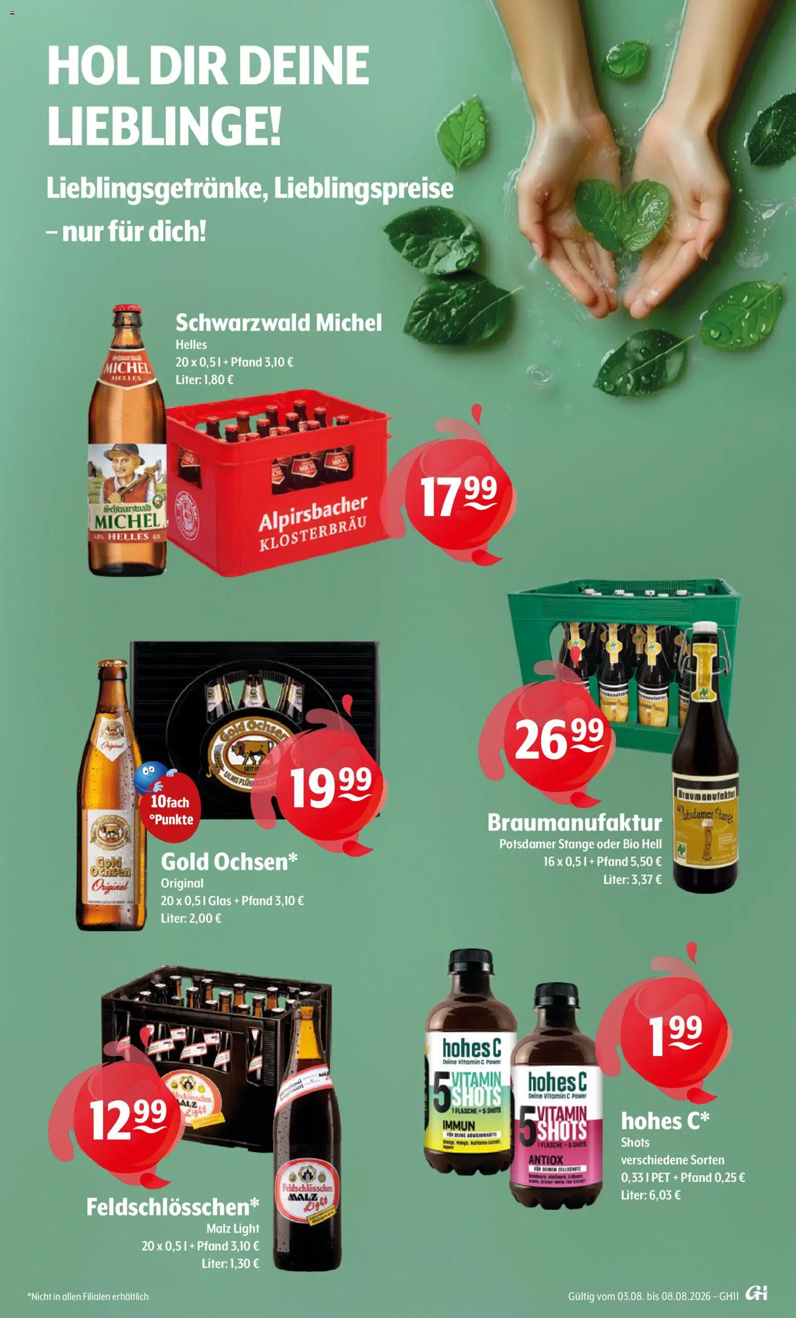 Getränke Hoffmann Prospekt – gültig ab 03.08.2026 | Seite: 9 | Produkte: Hohes c
