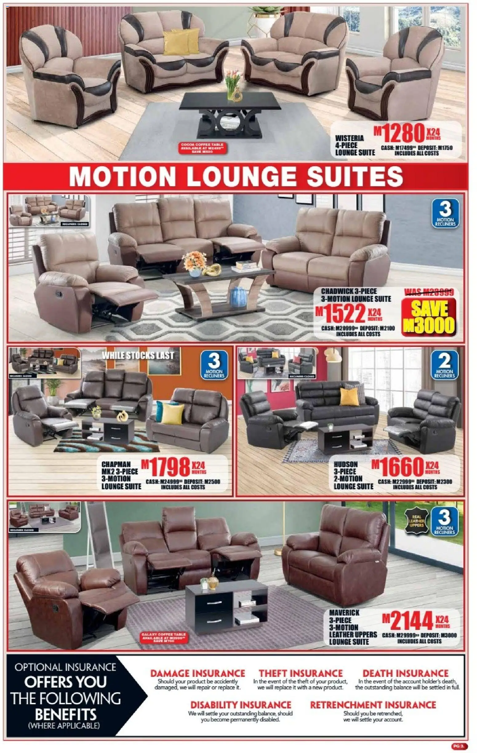 New Lewis Stores catalogue – valid from 06/07/2026 | Page: 3 | Products: Coffee table, Table, Lounge suite, Coffee