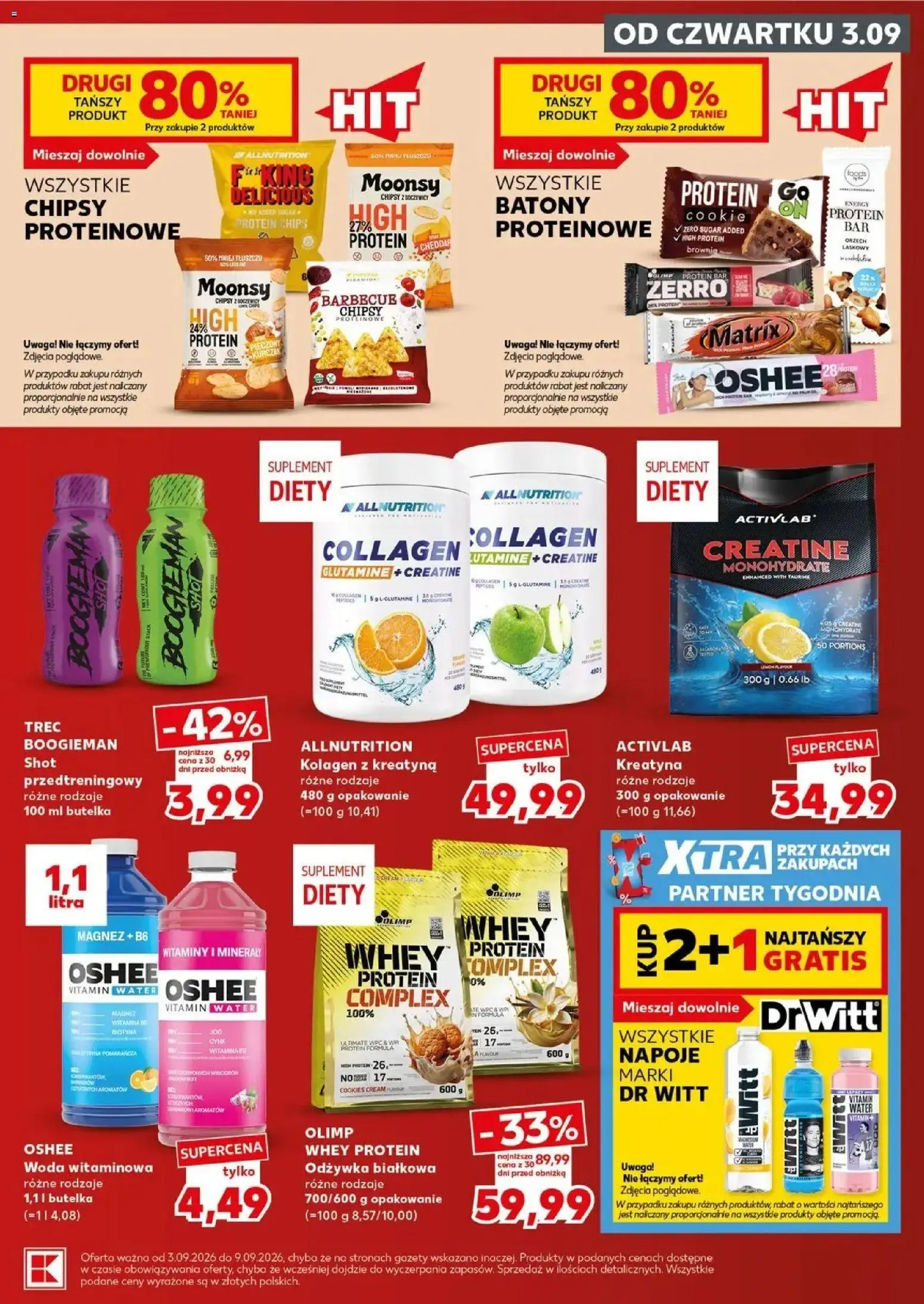 Kaufland gazetka - Mocny start od 07.09.2026 - od jutra PDF | Strona: 21 | Produkty: Kurczak, Gazety, Oshee, Odżywka