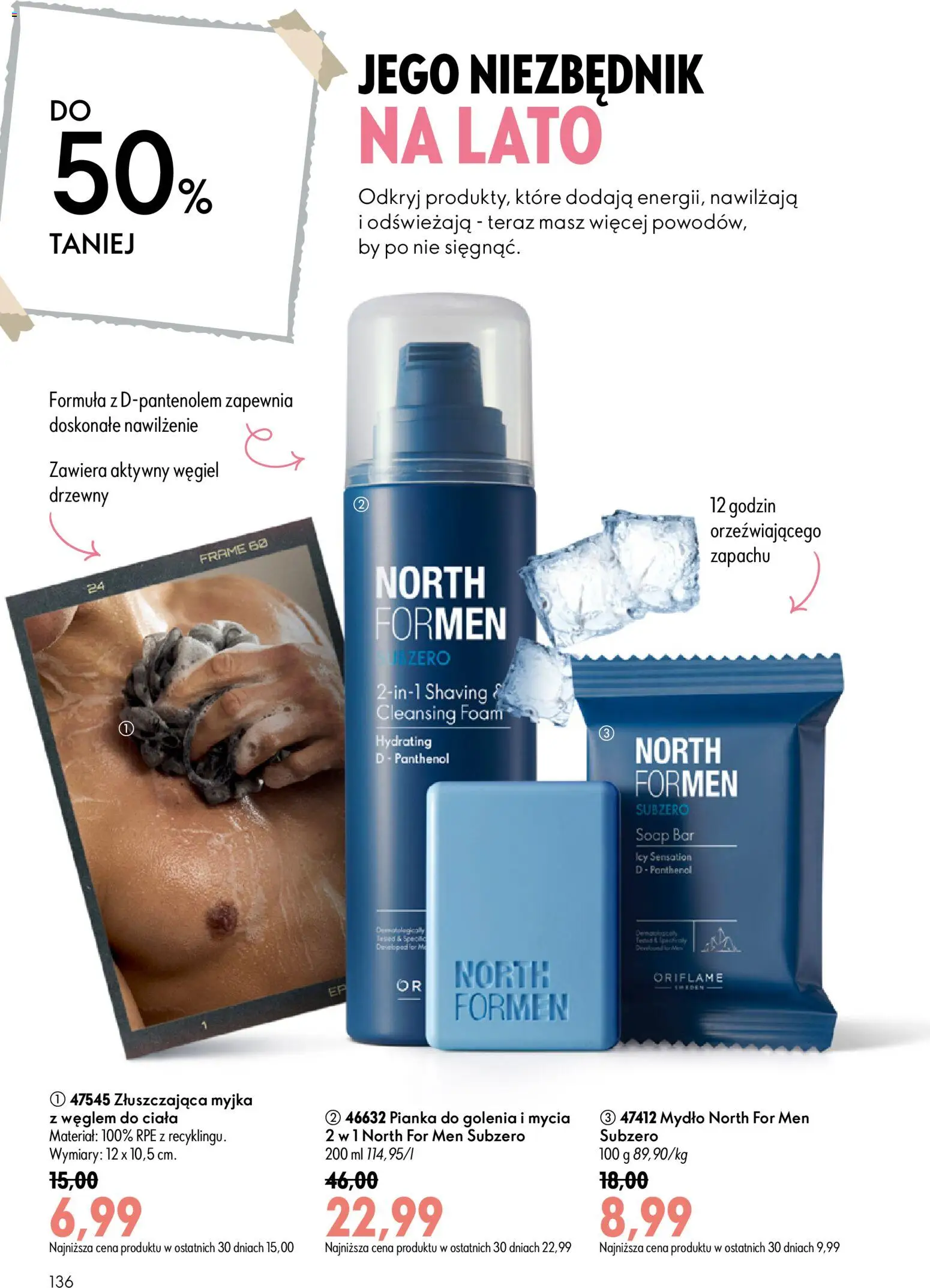 Oriflame Katalog 10 2026 od 08.07.2026 | Strona: 136 | Produkty: Pianka do golenia, Mydło