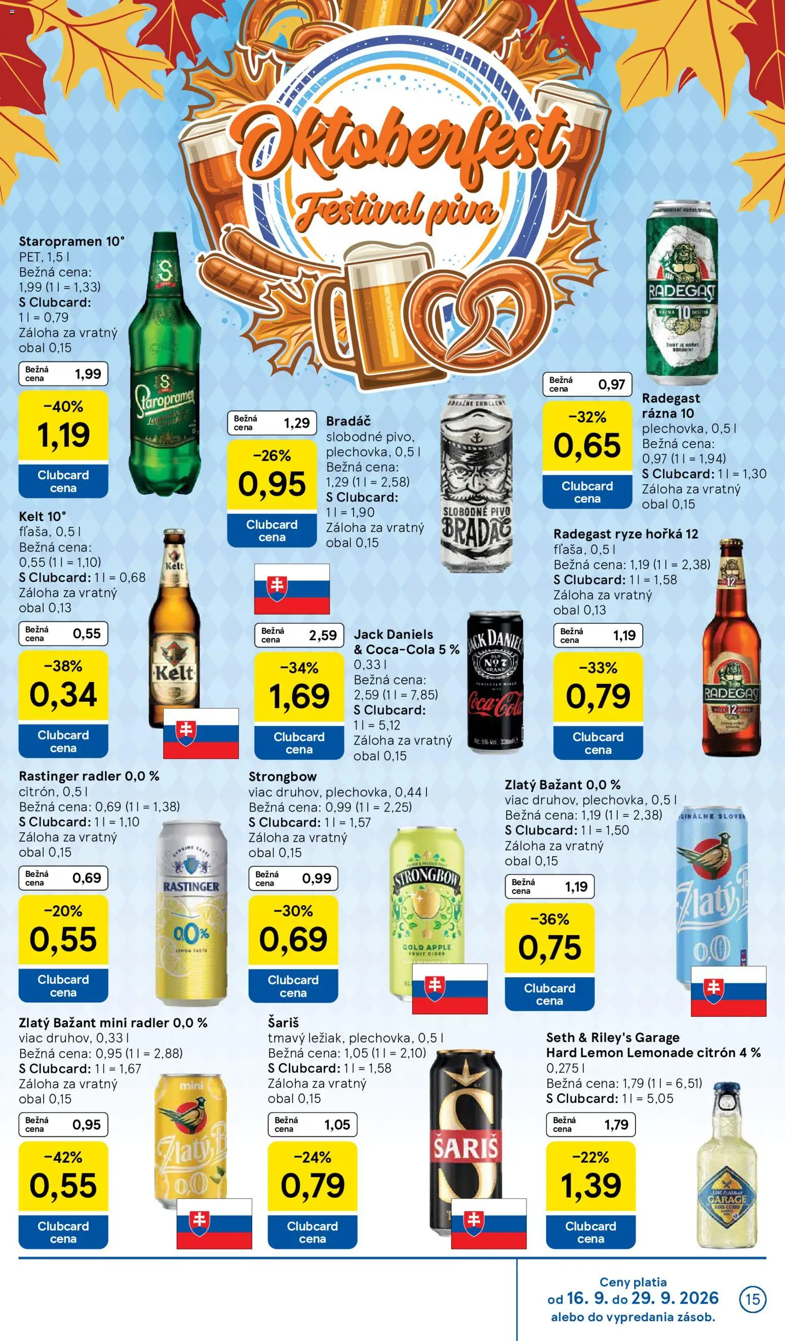 Nové Tesco akcie – leták je platný od 16.09.2026 | Strana: 15
