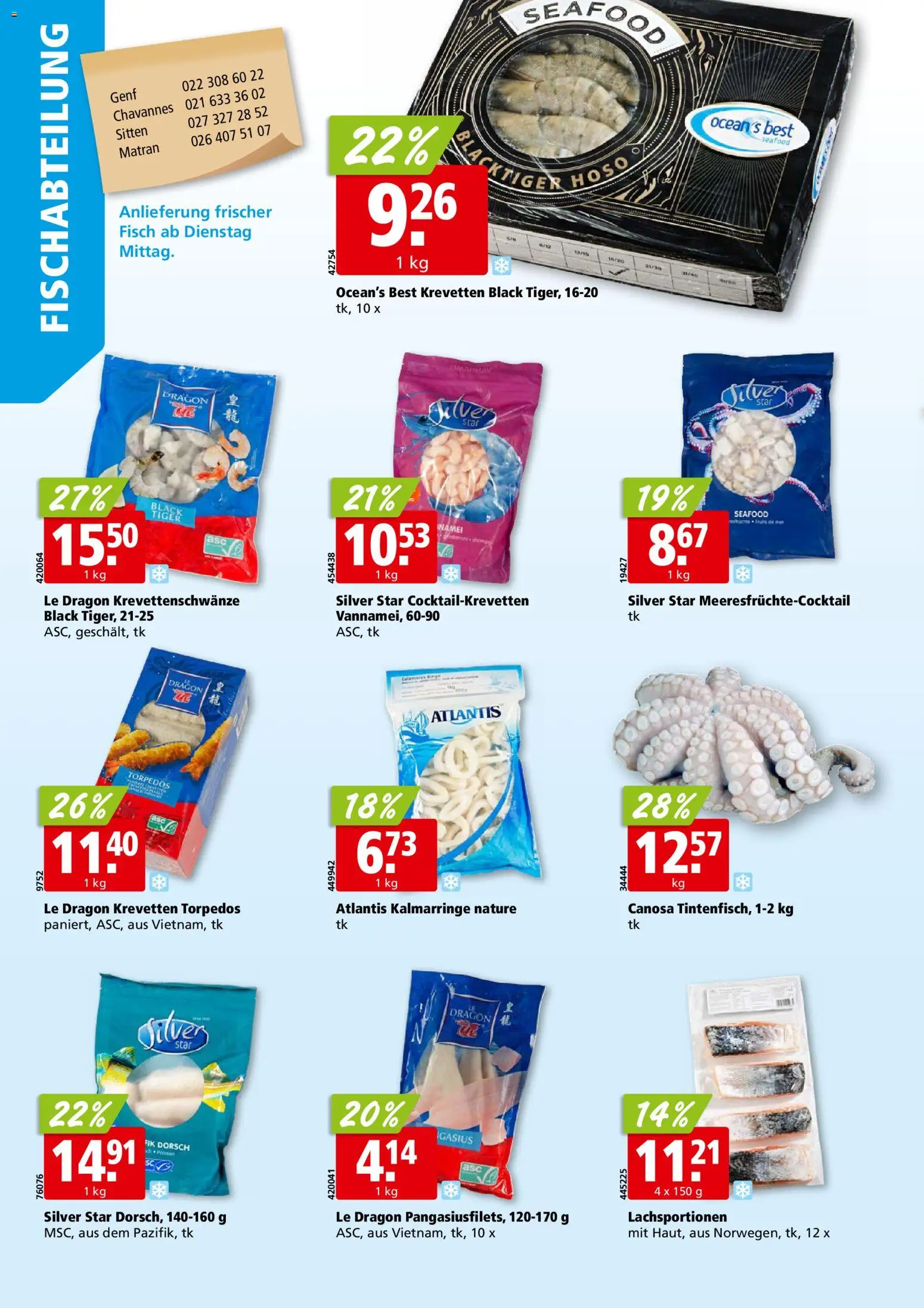 Aligro aktionen Chavannes, Matran, Genf, Sitten – gültig ab 06.07.2026 | Seite: 4 | Produkte: Fisch