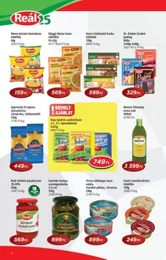 Reál Pont akciós újság - amely érvényes a következő dátumtól: 2026.07.15. | Oldal: 4 | Termékek: Puding, Szendvicskrém, Maggi, Száraztészta