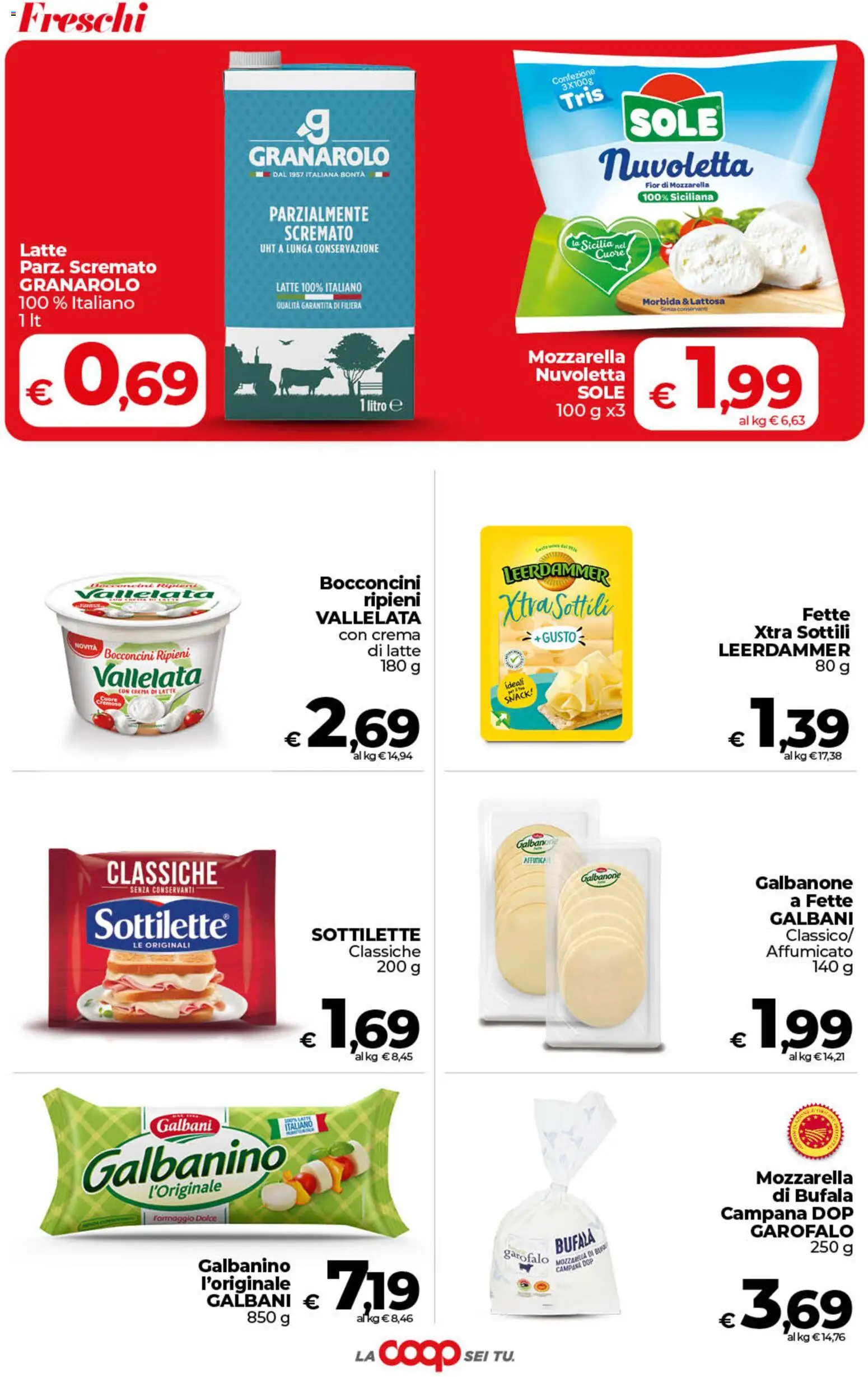 Volantino COOP del 10/07/2026 | Pagina: 13 | Prodotti: Crema, Mozzarella, Latte, Formaggio