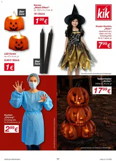 Kik Prospekt Mehr für den Herbst und die besonderen Momente ab 14.09.2026 gültig | Seite: 11 | Produkte: Kürbis, Kleid, Kerzen