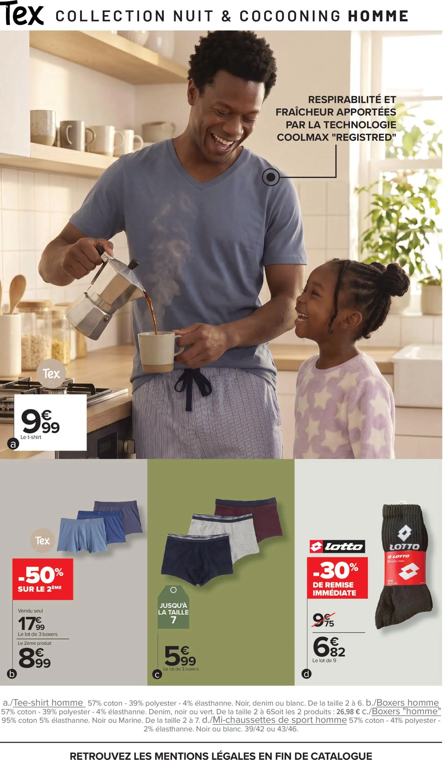 {H1} | Page: 11 | Produits: Coton, Boxers homme, T-shirt, Boxeurs