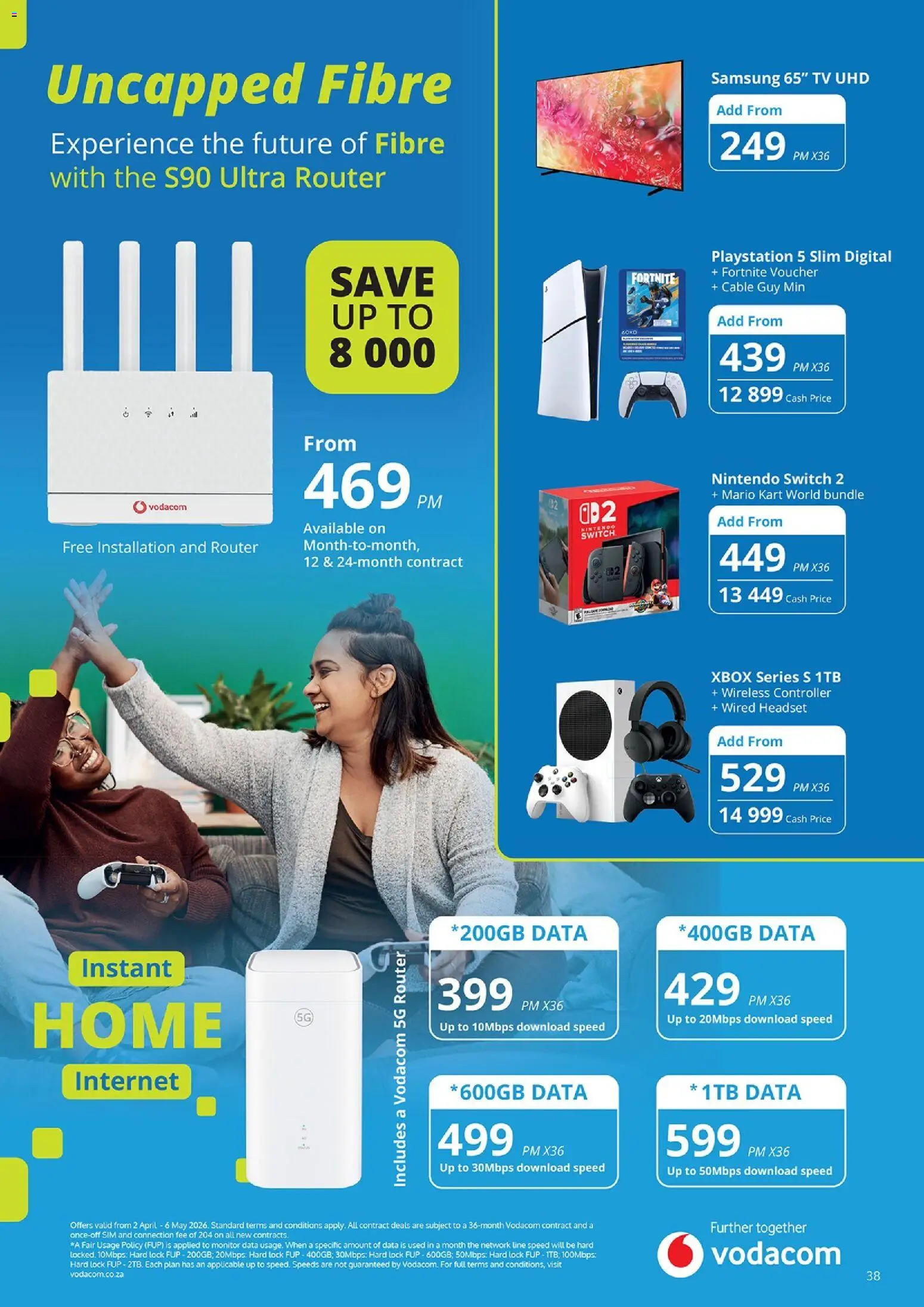 New Cellucity catalogue – valid from 02.04.2026 | Page: 38 | Products: Router, Playstation, Xbox, Switch