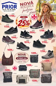 Náhled letáku Prior - Akční Nabídka Obuvi A Doplňků od 15.09.2026