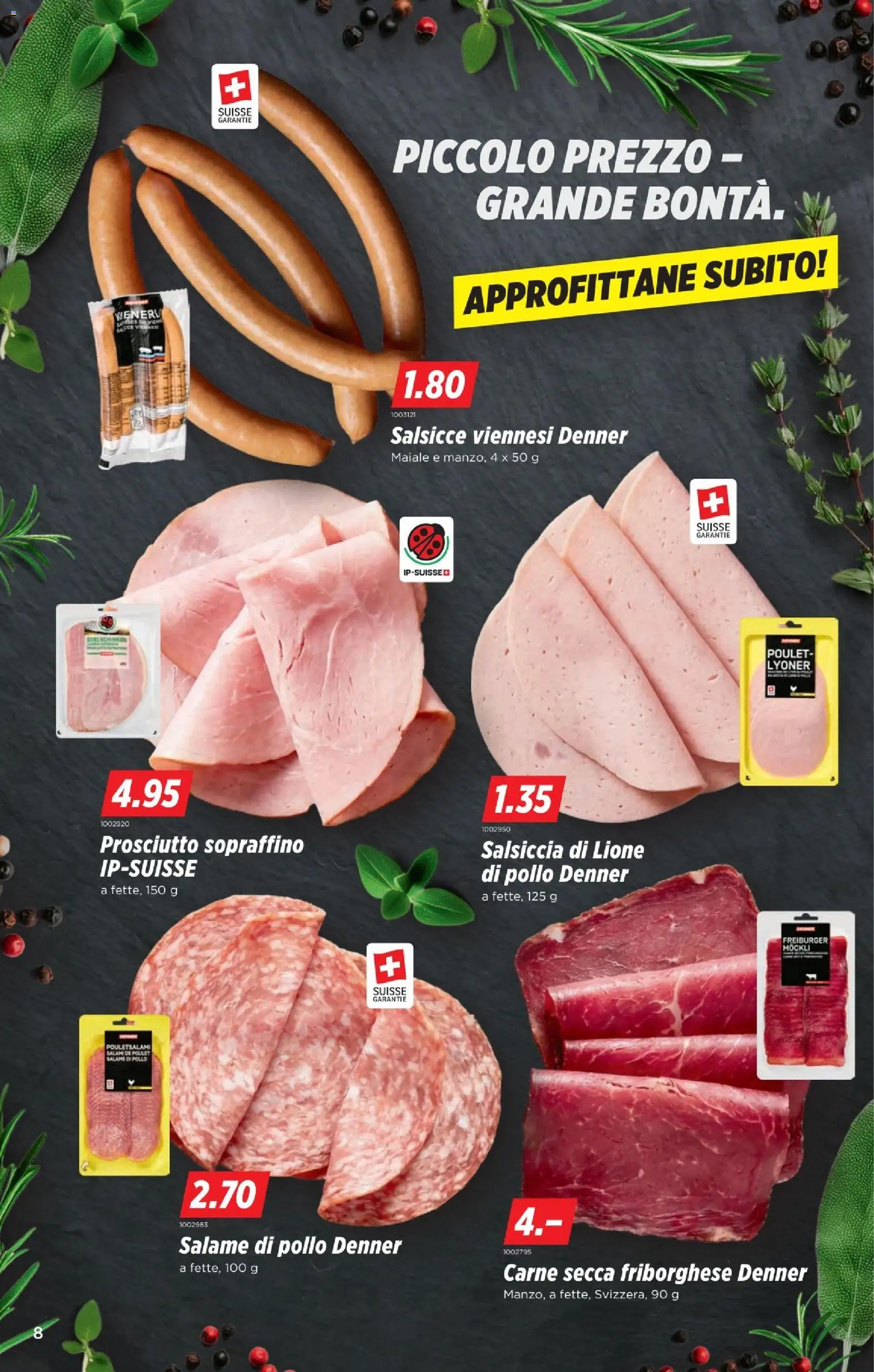 Denner aktionen IT – gültig ab 23.07.2026 | Seite: 8 | Produkte: Salami