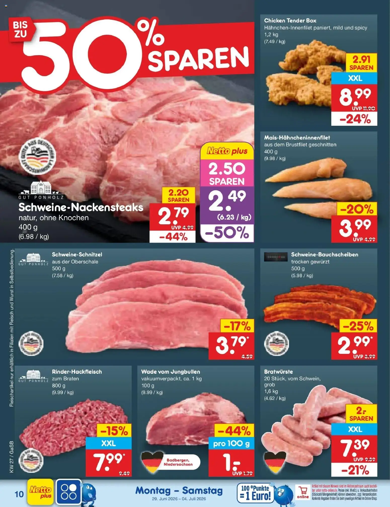 Netto Marken-Discount Prospekt Bremen-Lesum – gültig ab 28.06.2026 | Seite: 14 | Produkte: Box, Wurst, Fleisch