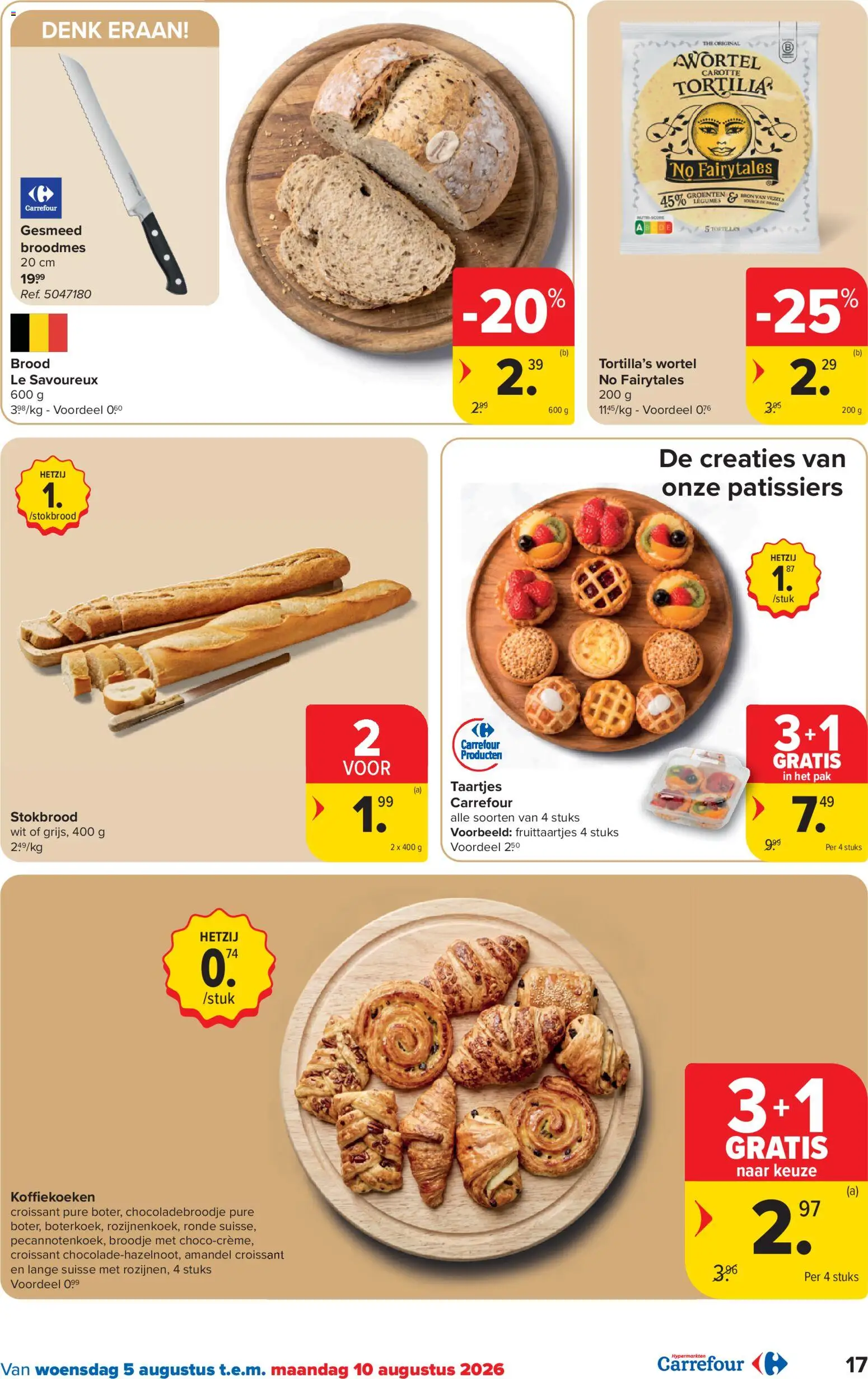 {H1} | Pagina: 17 | Producten: Stokbrood, Groenten, Tortilla's, Brood
