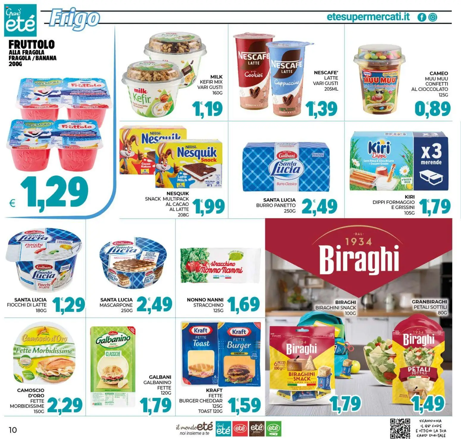 Volantino Eté del 22/09/2026 | Pagina: 10 | Prodotti: Crema, Cioccolato, Stracchino, Mascarpone