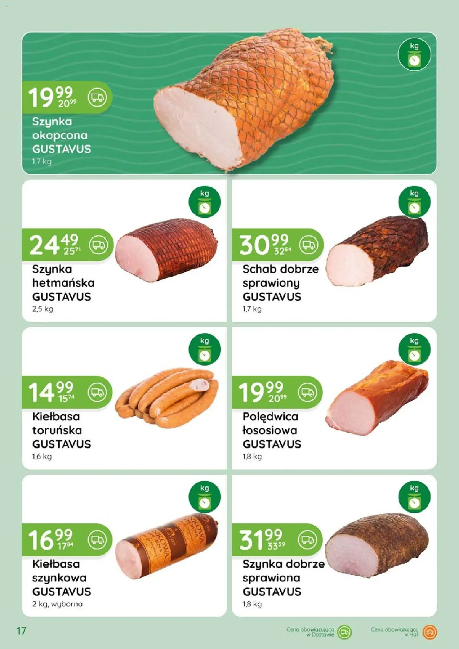 Eurocash gazetka - Katalog Wędlin od 07.05.2026 | Strona: 17 | Produkty: Kiełbasa, Schab, Szynka