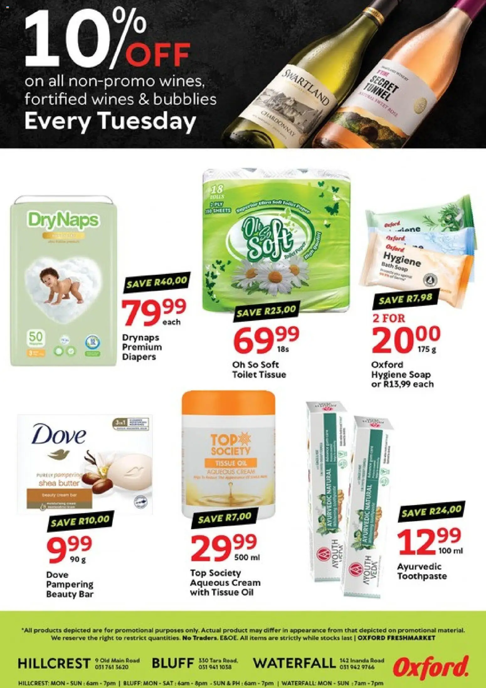New Oxford Freshmarket catalogue – valid from 06/10/2026 | Page: 8 | Products: Tissue oil, Bath, Oil, Soap