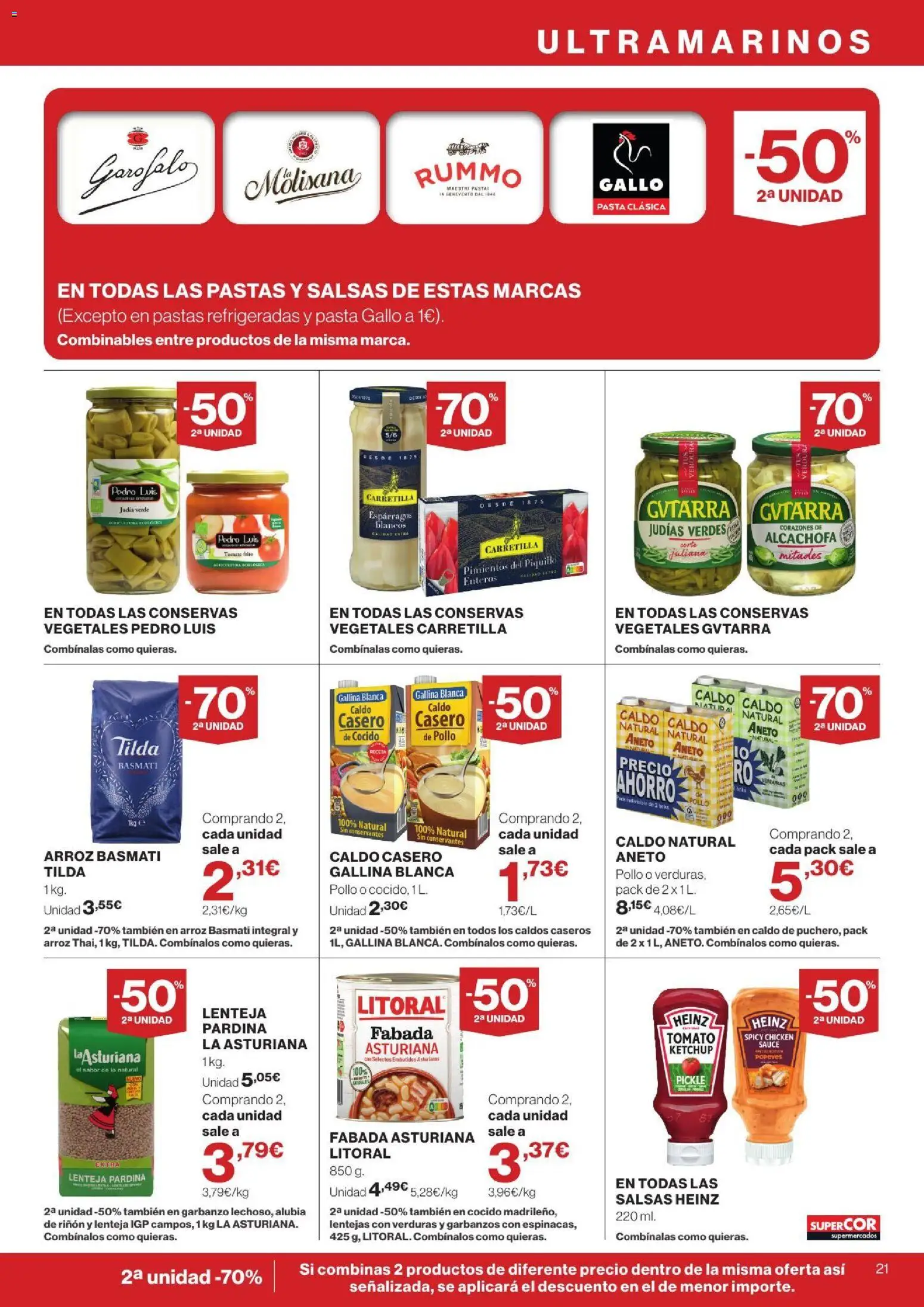 Supercor folleto │ válido desde el 24/09/2026 | Página: 21 | Productos: Conservas, Arroz, Espárragos, Lentejas