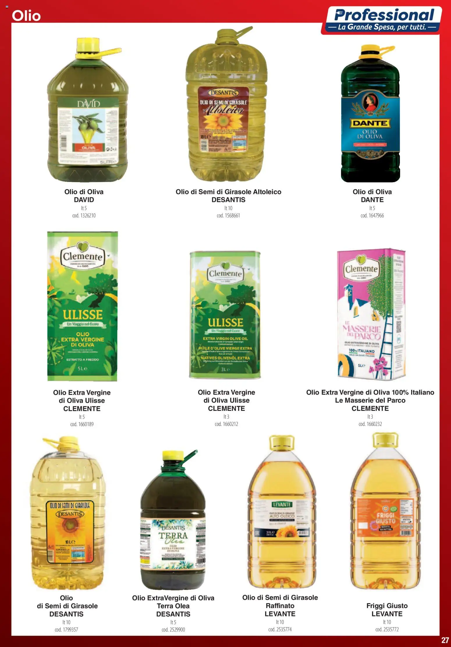 Volantino Carrefour del 01.06.2026 | Pagina: 27 | Prodotti: Olio extra vergine, Olio di semi di girasole, Olio di Oliva, Terra