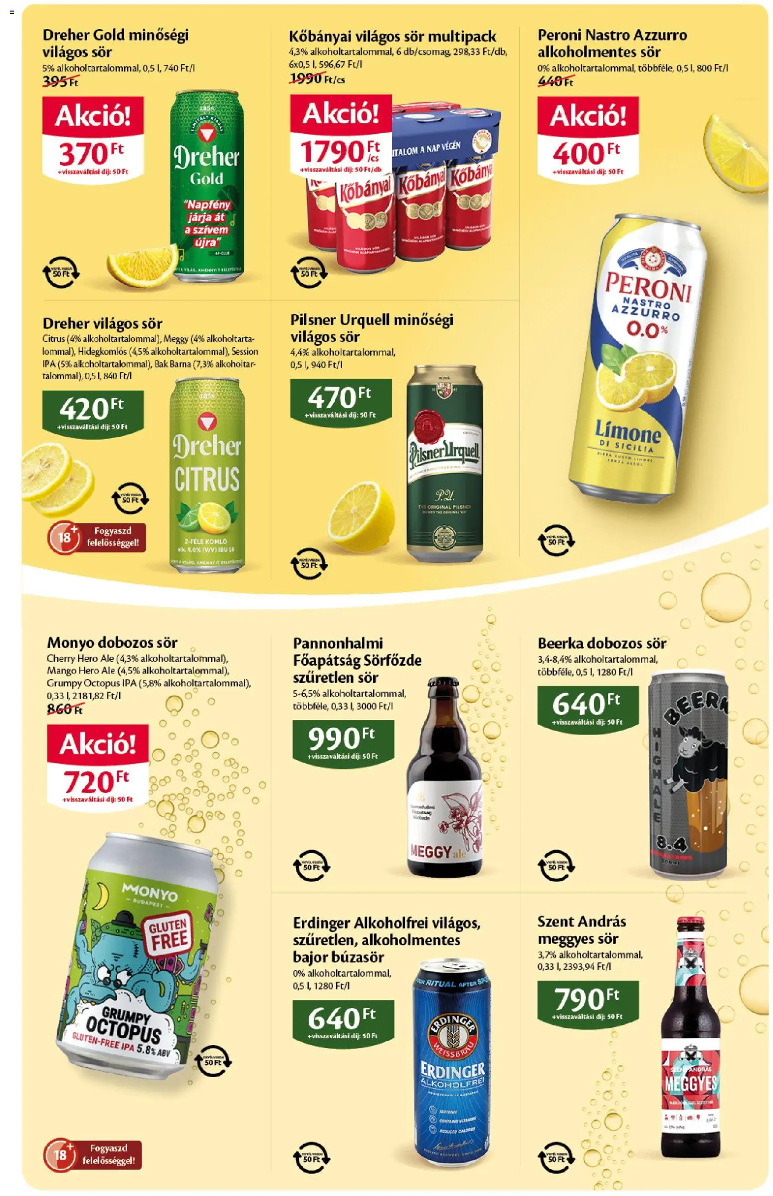 EcoFamily akciós ujság - amely érvényes a következő dátumtól: 2026.07.09. | Oldal: 7 | Termékek: Búzasör, Meggy, Alkoholmentes sör, Só