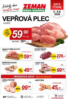 Náhled letáku Prodejny Zeman leták - Akce týdne od 03.08.2026