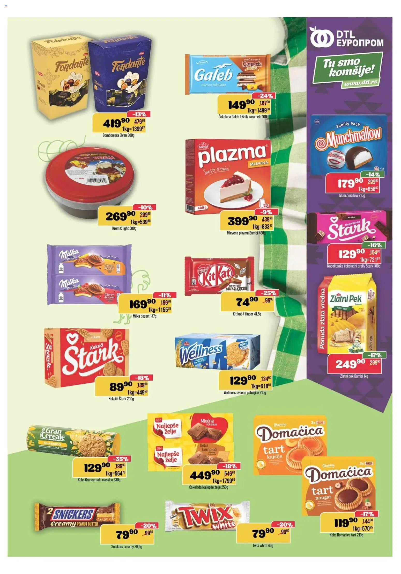 Europrom katalog - važi od 06.05.2026 | Strana: 7 | Proizvode: Sto, Plazma, Domaćica, Čokolada