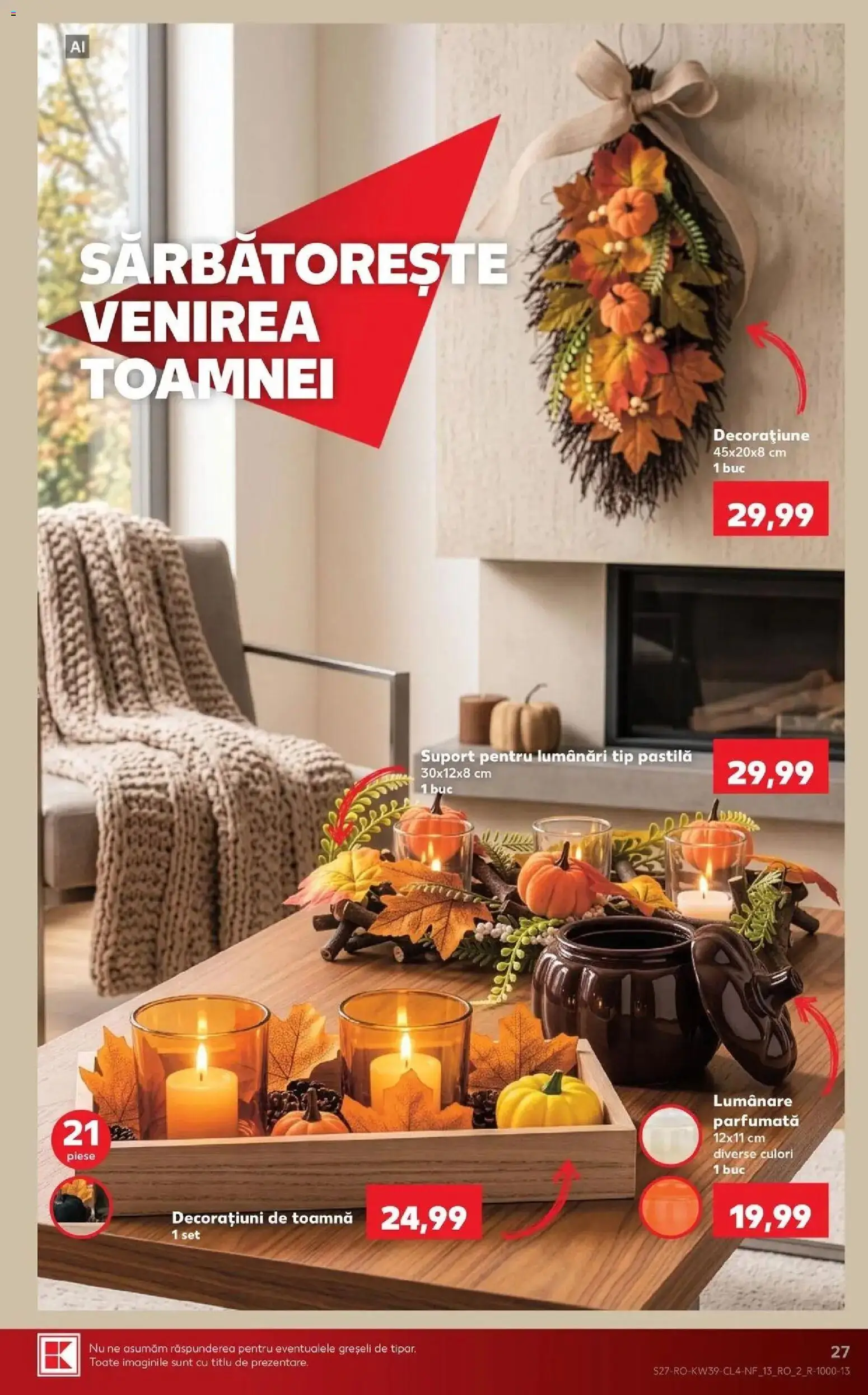 Kaufland Comarnic 23.09.2026 - Revista si Oferta | Pagină: 27 | Produse: Lumânare, Lumanare parfumata, Tip, Suport