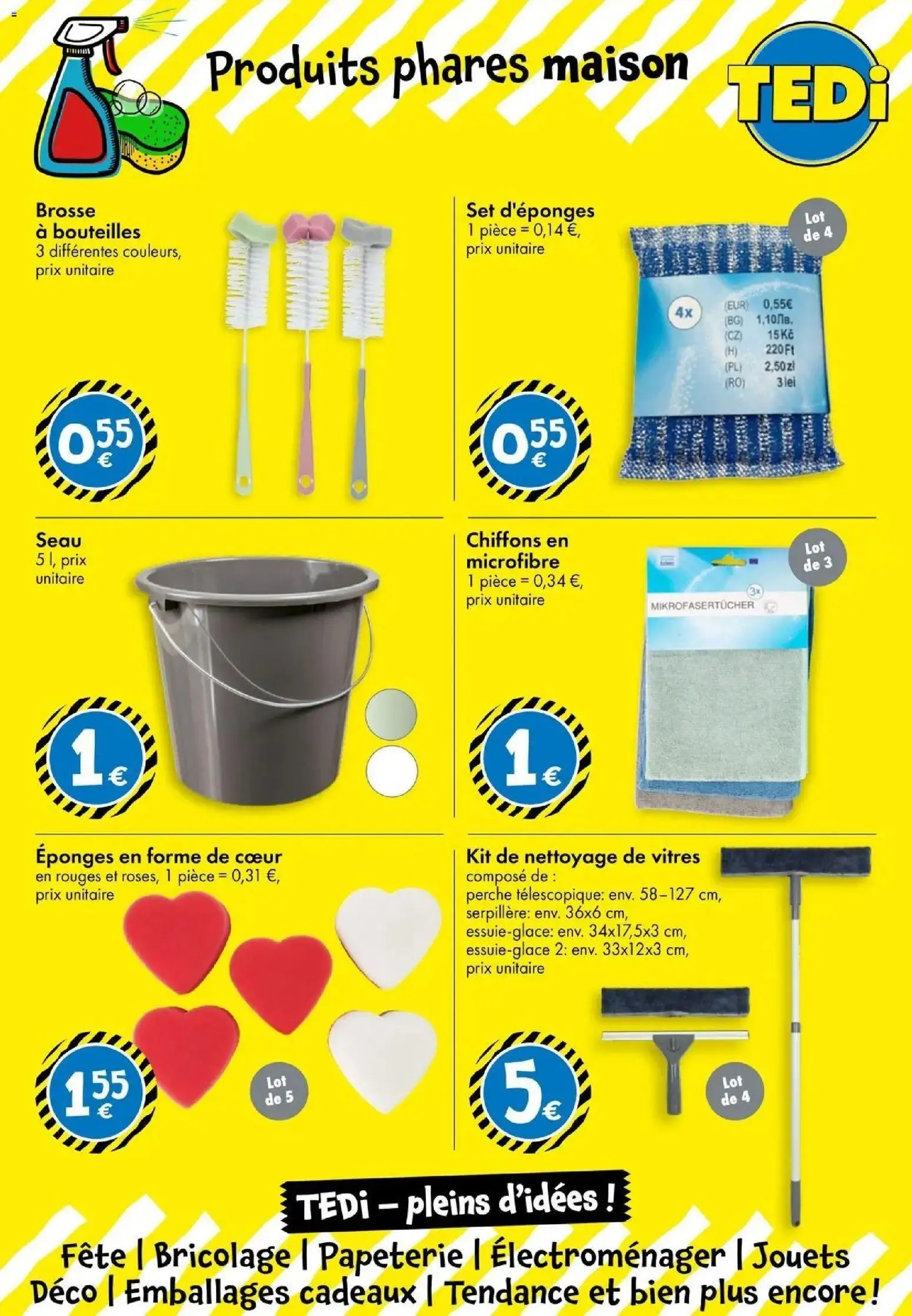 TEDi catalogue La Roche Sur Yon à partir du 04/09/2026 - promo en ligne | Page: 11 | Produits: Chiffons, Bricolage, Brosse, Serpillère