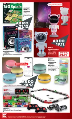 Kaufland Prospekt Geschenkideen ab 10.10.2026 gültig | Seite: 25 | Produkte: Lautsprecher, Mühle, Fußball, TV