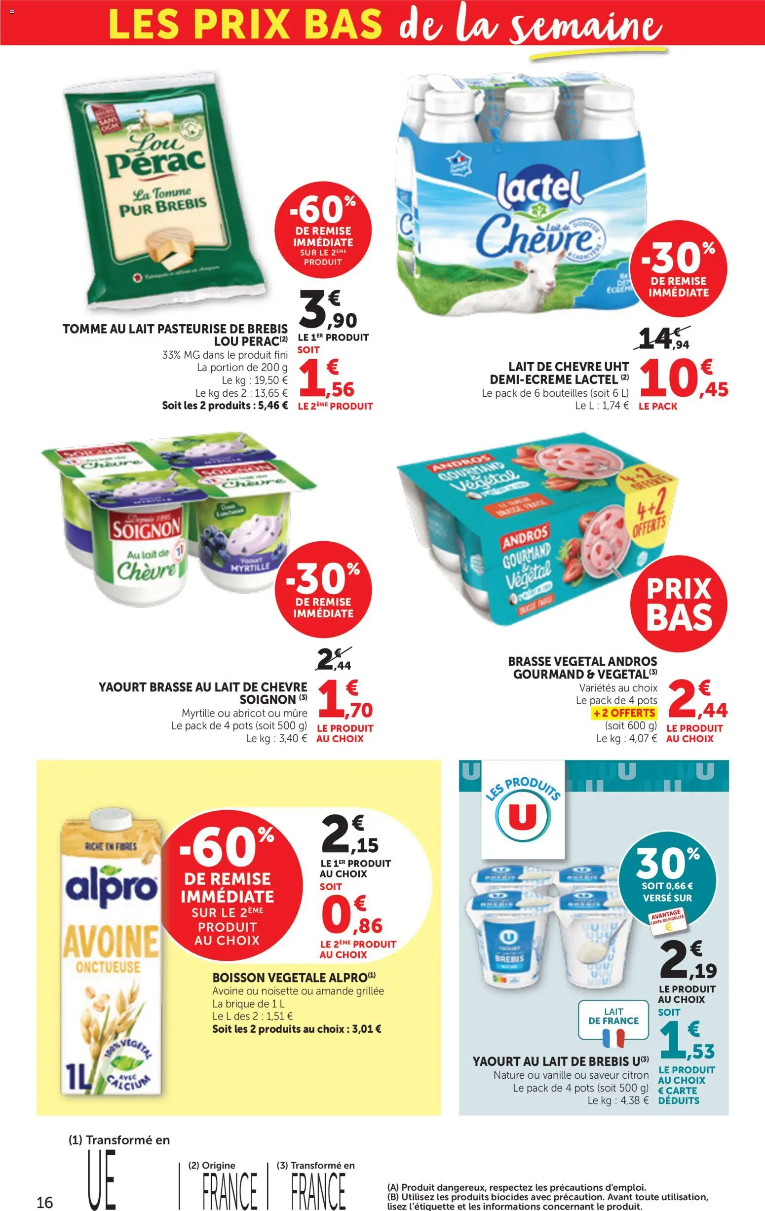 {H1} | Page: 16 | Produits: Abricot, Citron, Noisette, Lait