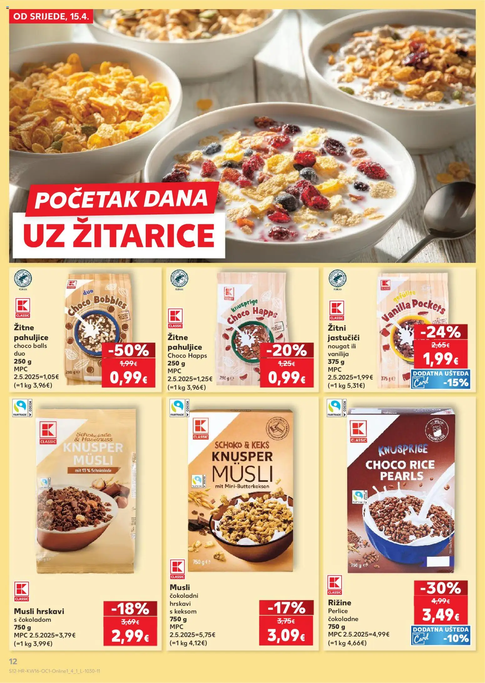 Kaufland HR akciós ujság - amely érvényes a következő dátumtól: 15.04.2026 | Oldal: 12