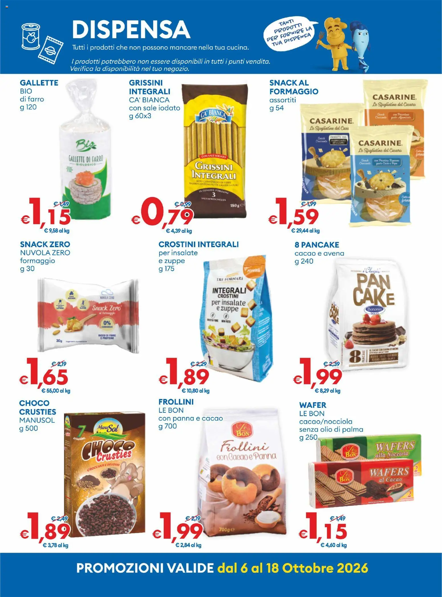 Volantino MD Discount del 06/10/2026 | Pagina: 6 | Prodotti: Formaggio, Crostini, Frollini, Parmigiano