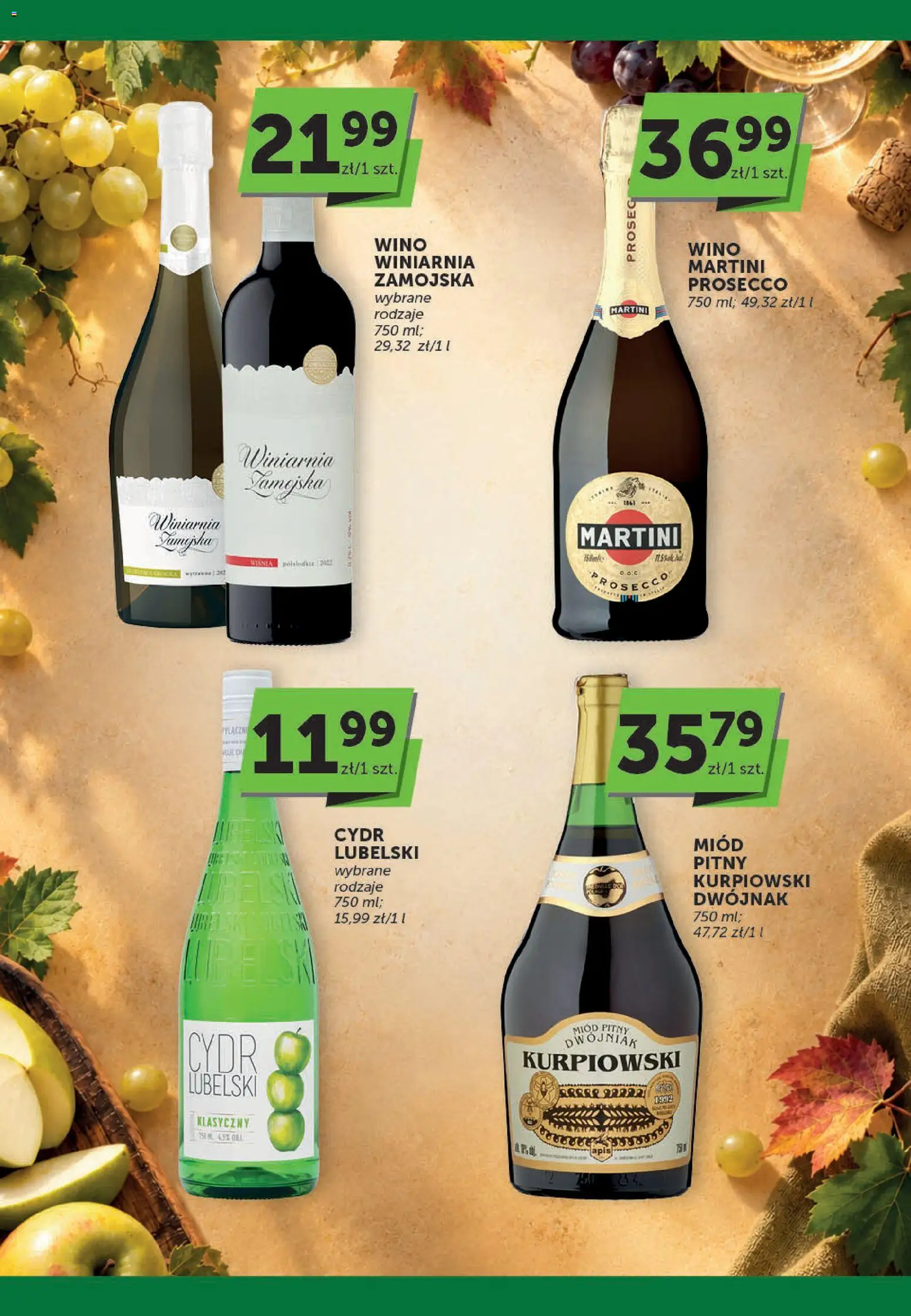 Groszek gazetka - Oferta alkoholowa od 17.09.2026 | Strona: 2 | Produkty: Miód, Cydr, Miód pitny, Wino