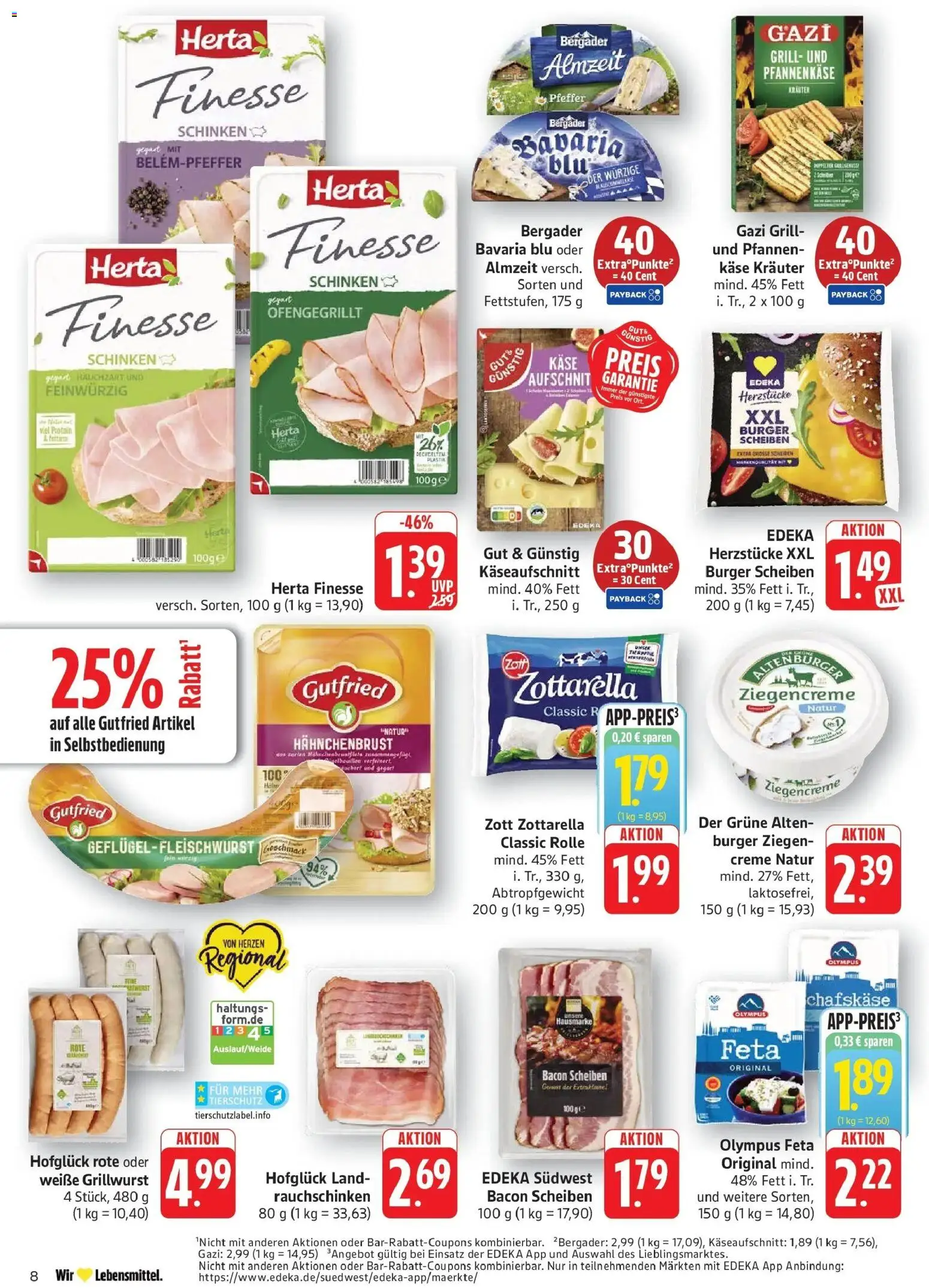 Edeka Prospekt Eislingen (ab 31.08.2026) » Angebote Online | Seite: 8 | Produkte: Grill, Feta, Creme, Hahnchenbrust