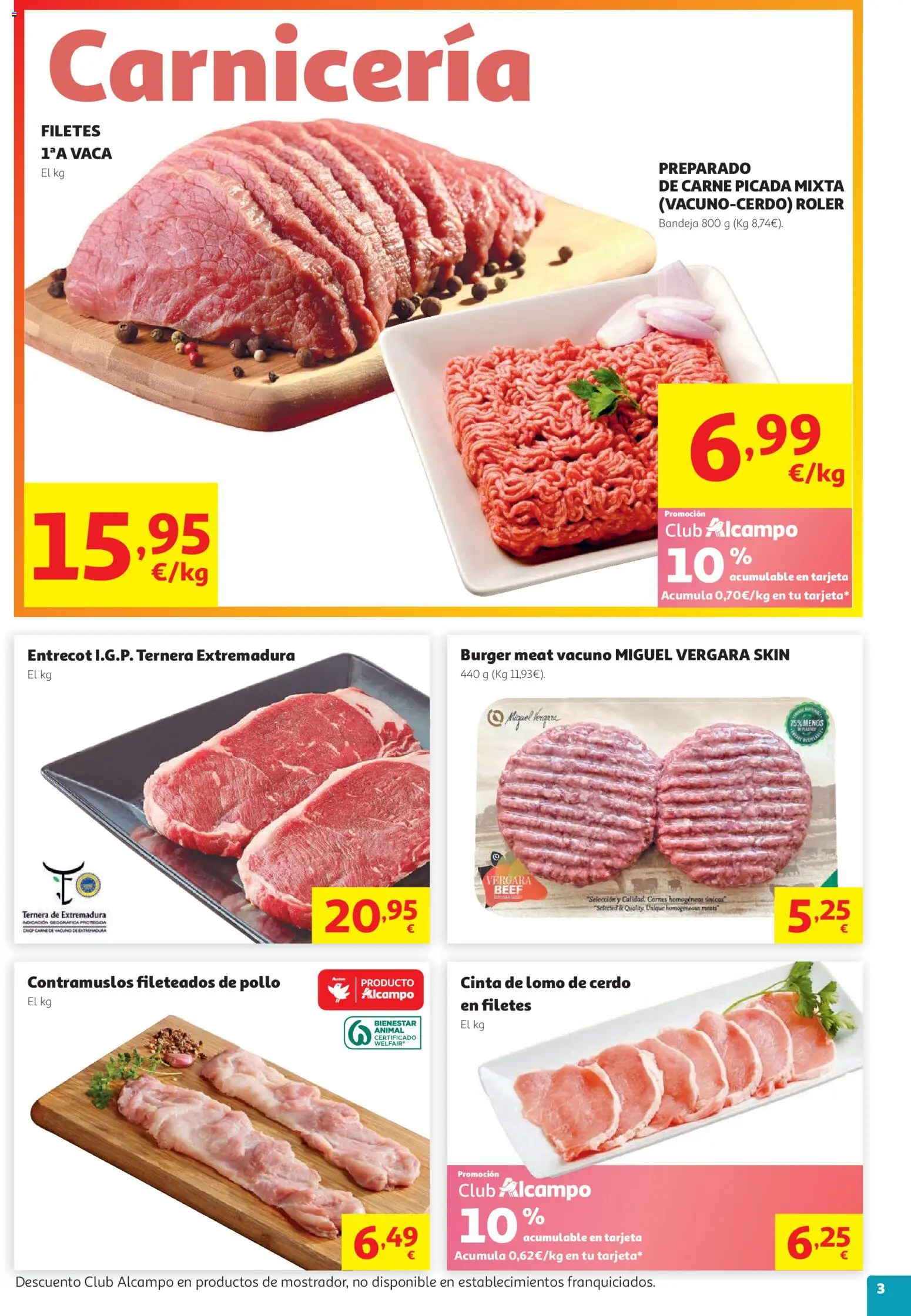 Alcampo HG Nacional │ válido desde el 05.05.2026 | Página: 3 | Productos: Cerdo, Bandeja