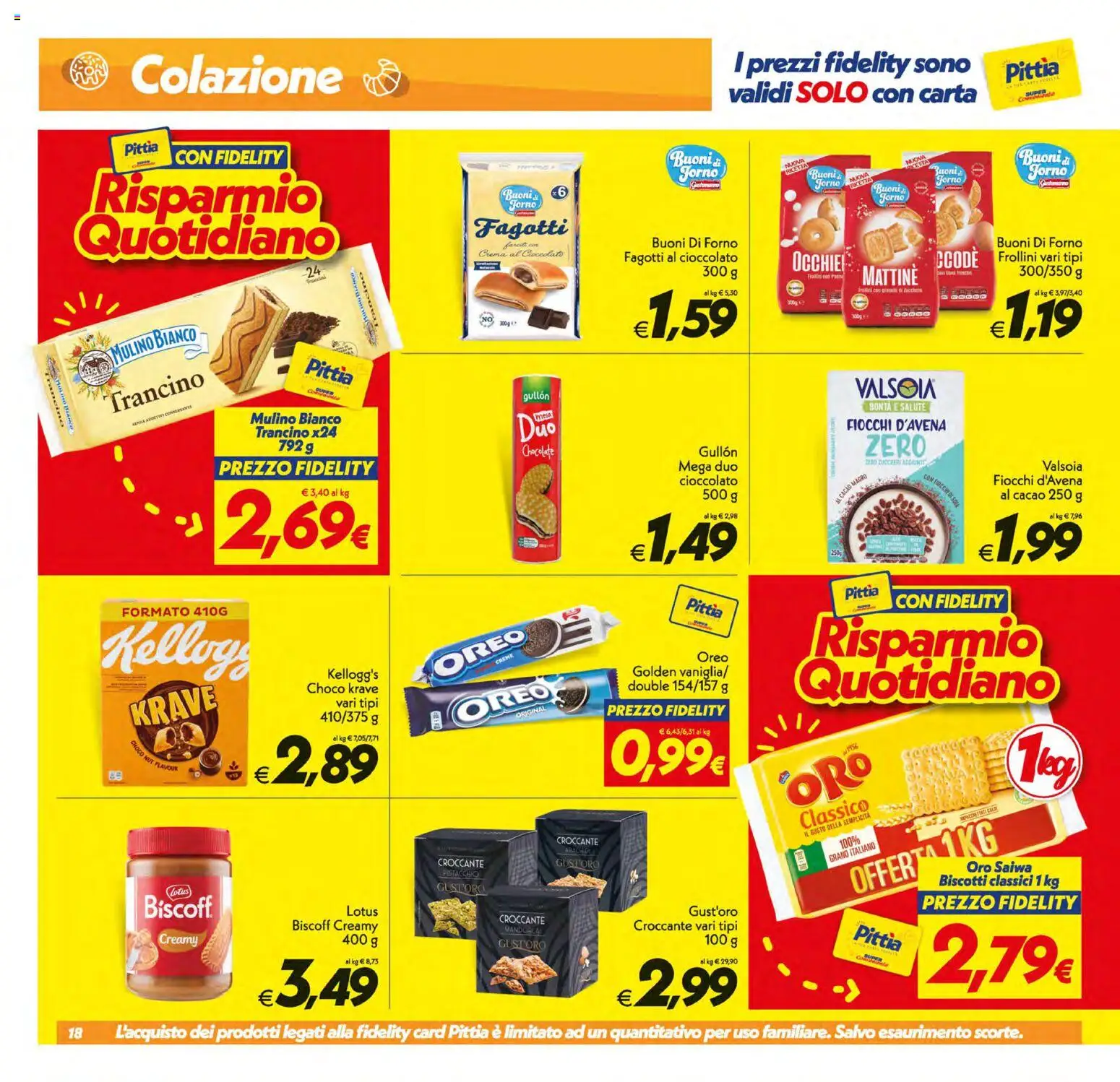 Volantino SuperConveniente del 21/08/2026 | Pagina: 18 | Prodotti: Crema, Cioccolato, Fiocchi, Ceci