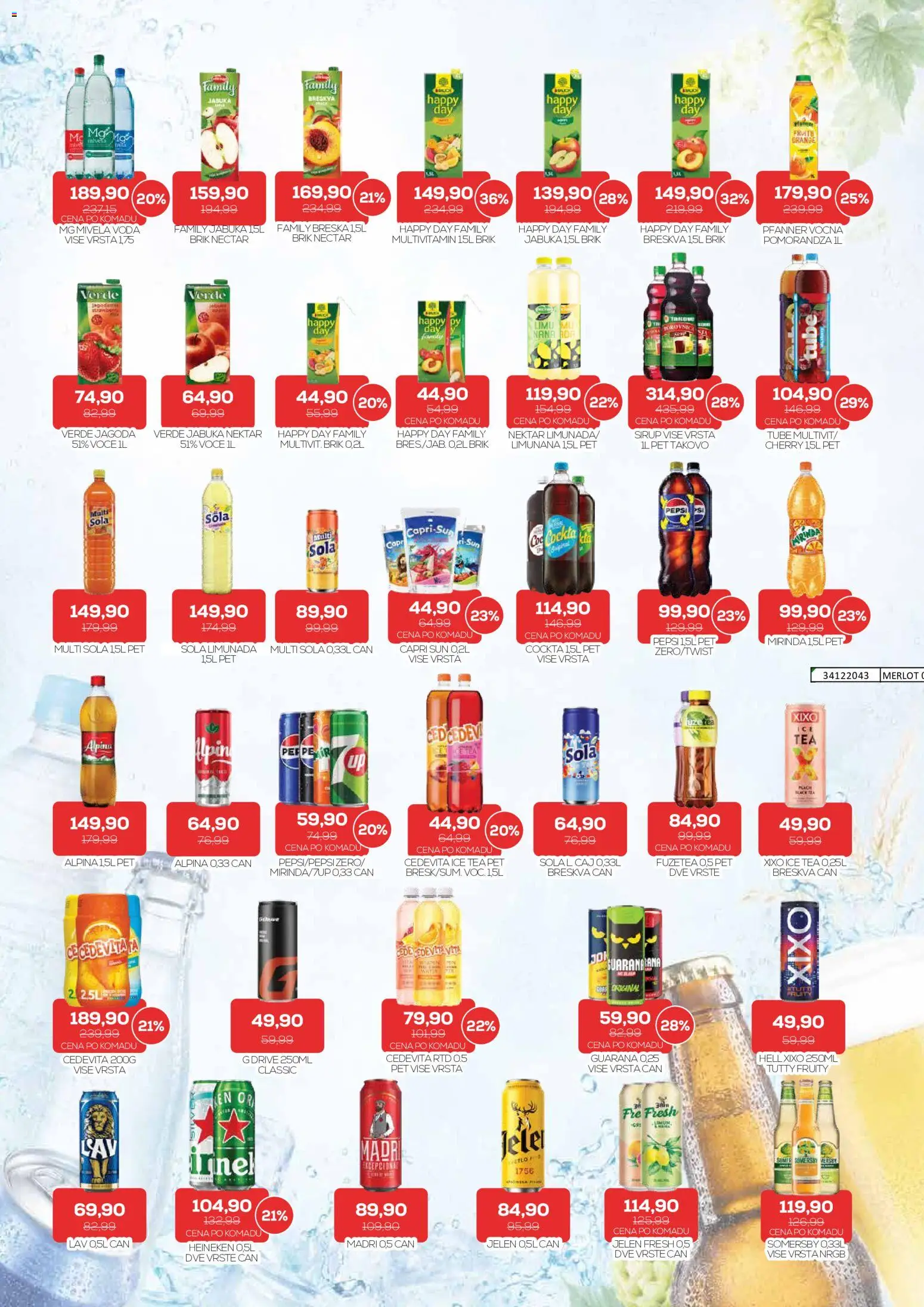 Medius katalog - važi od 08.09.2026 | Strana: 16 | Proizvode: Voće, Voda, Pomorandza, Breskva