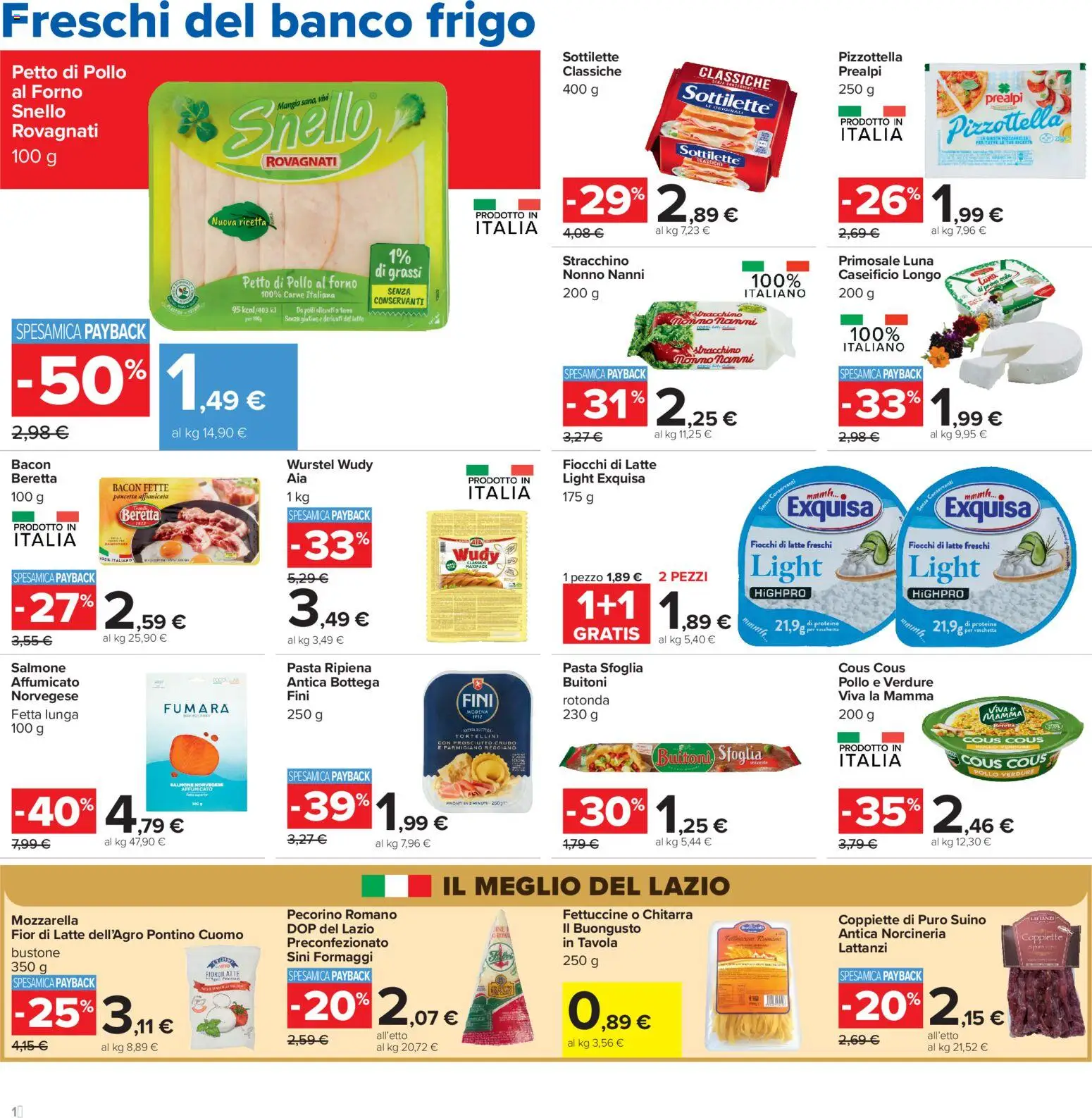 Volantino Carrefour del 16.06.2026 | Pagina: 16 | Prodotti: Petto di Pollo, Pasta sfoglia, Verdure, Wurstel