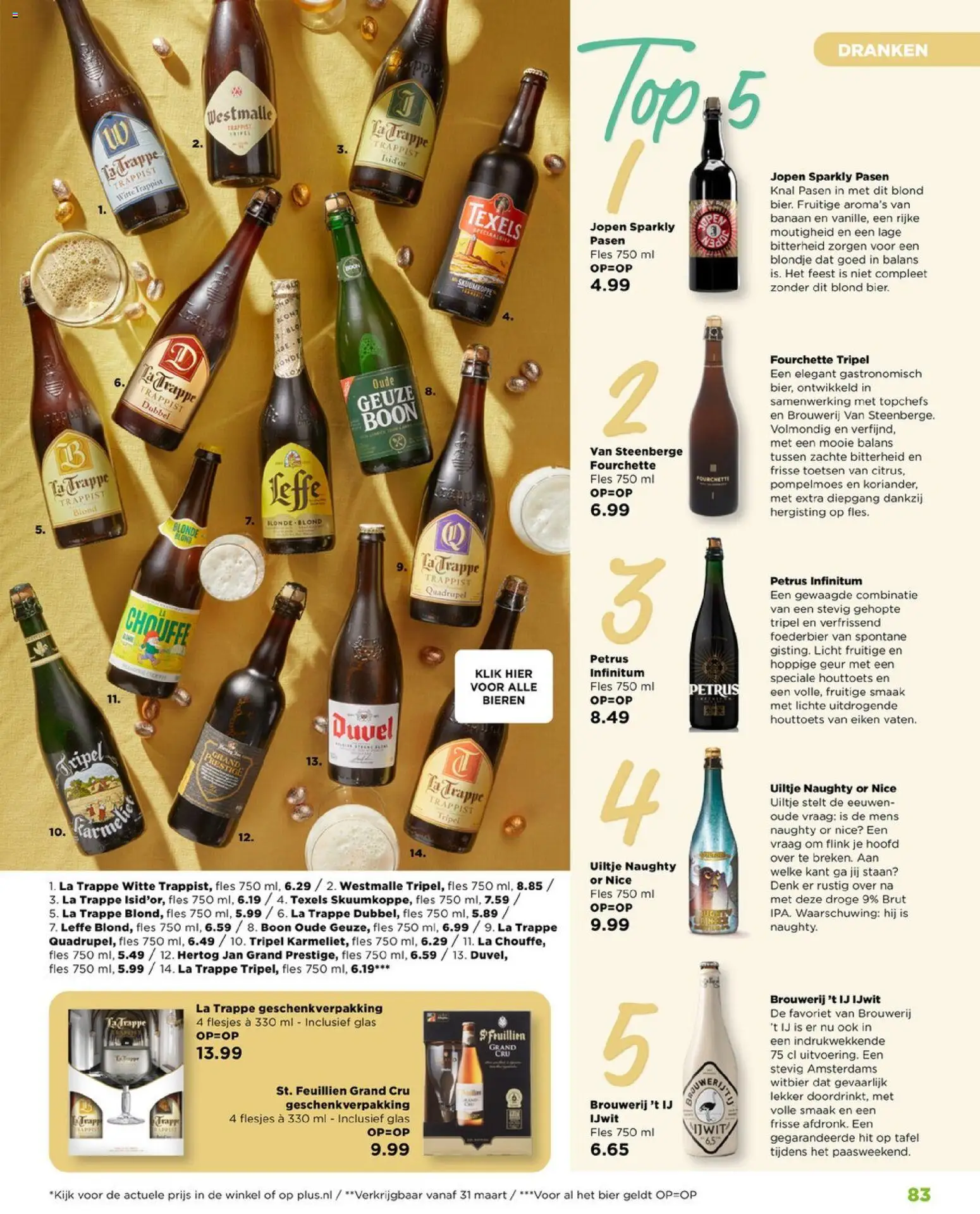 {H1} | Pagina: 83 | Producten: Bier, Fles, La, Banaan
