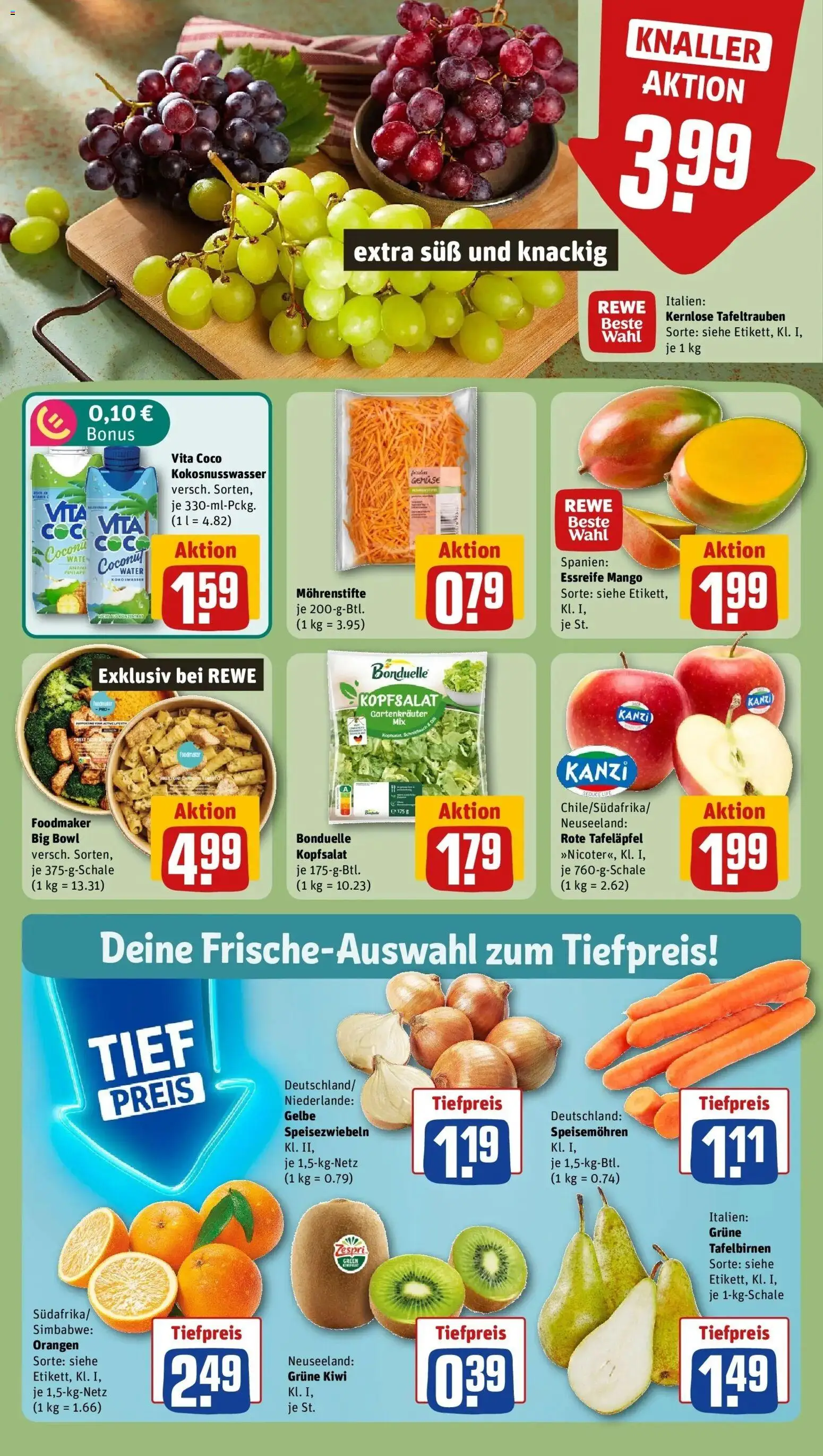 REWE Prospekt ab 21.09.2026 zum Blättern » Angebote | Seite: 12 | Produkte: Orangen, Gemüse, Mango, Kiwi