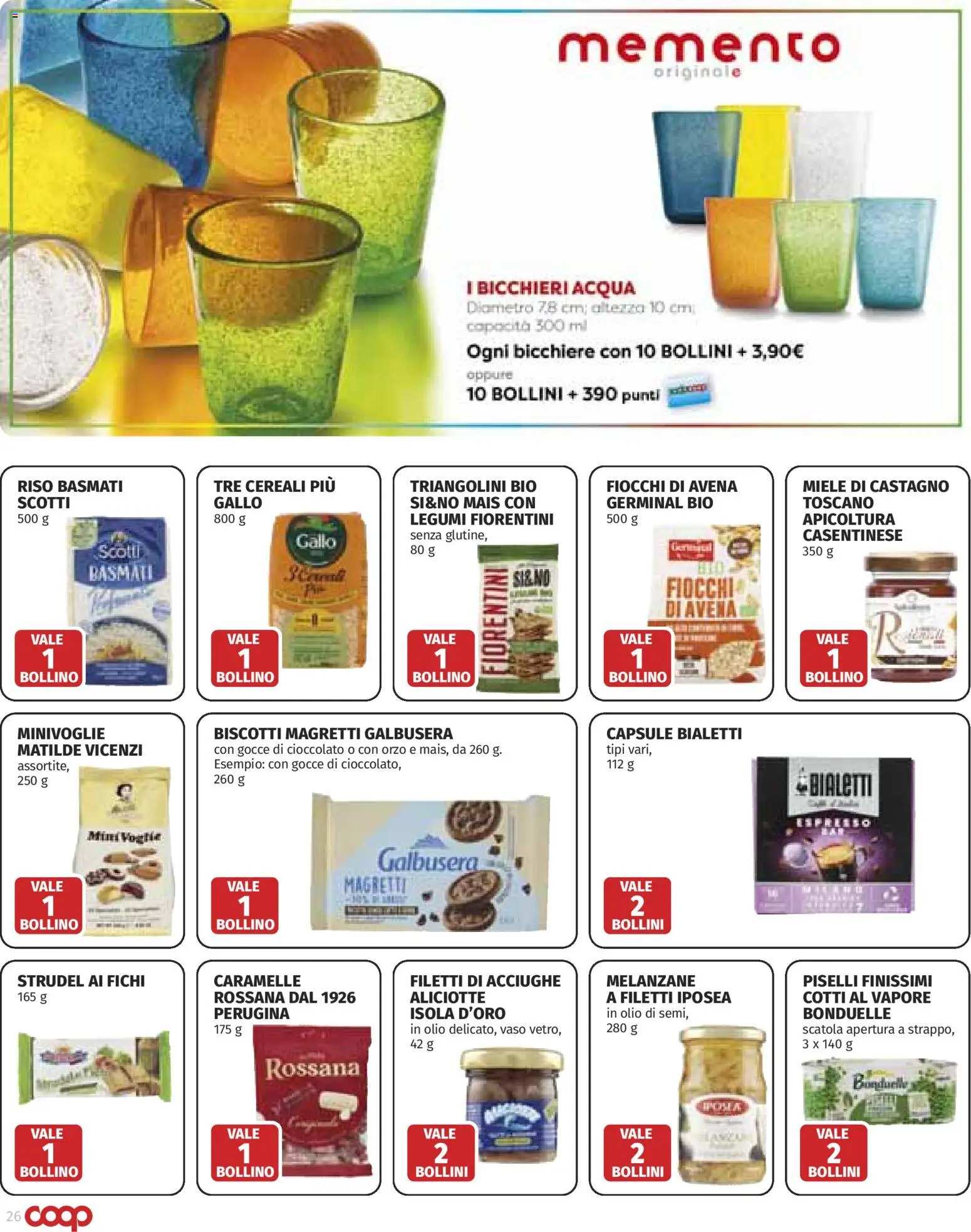 Volantino COOP del 28.05.2026 | Pagina: 26 | Prodotti: Legumi, Cioccolato, Biscotti, Fiocchi