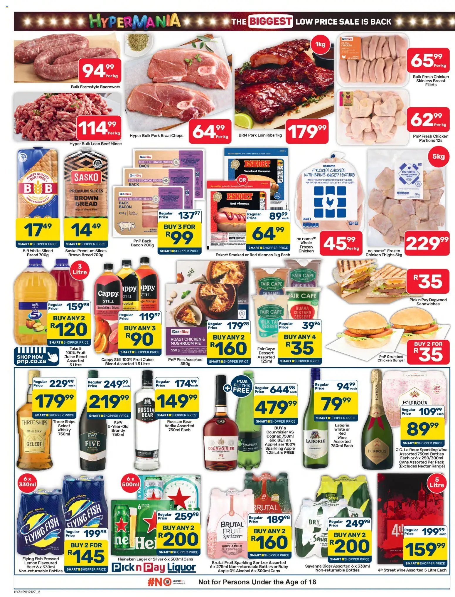 New Pick n Pay catalogue – valid from 25/09/2026 | Page: 2 | Products: Alcohol, Heineken, Mango, Bacon