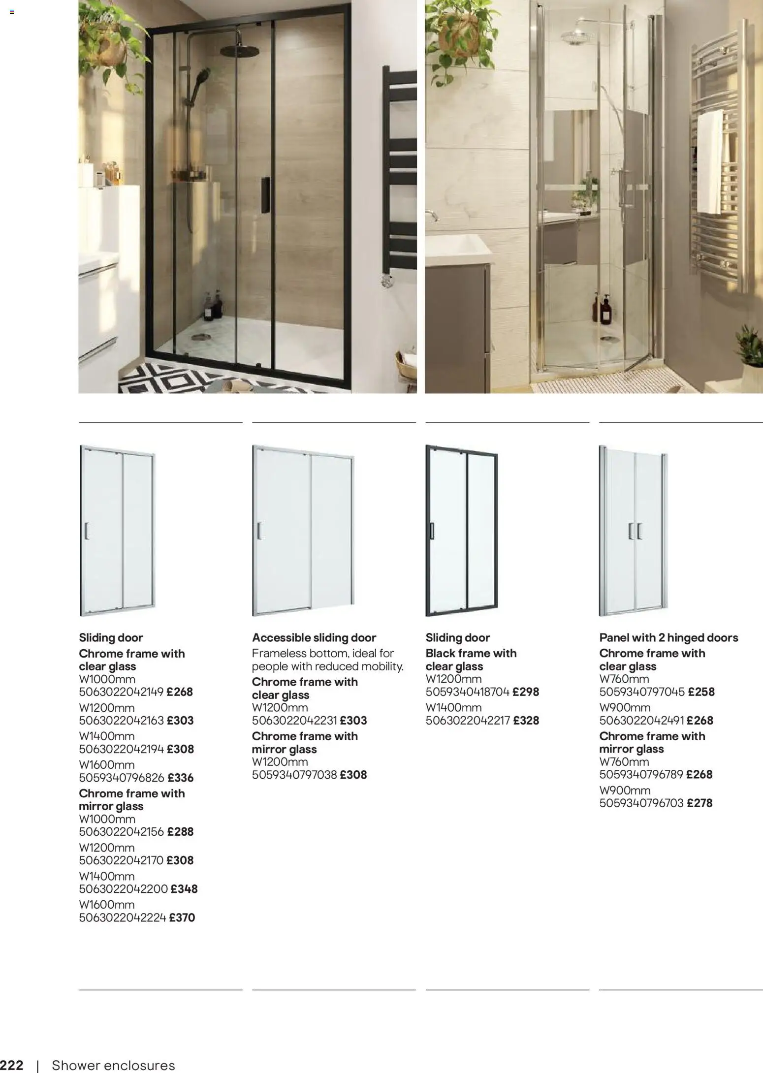 {H1} | Page: 223 | Products: Shower, Mirror, Door, Doors