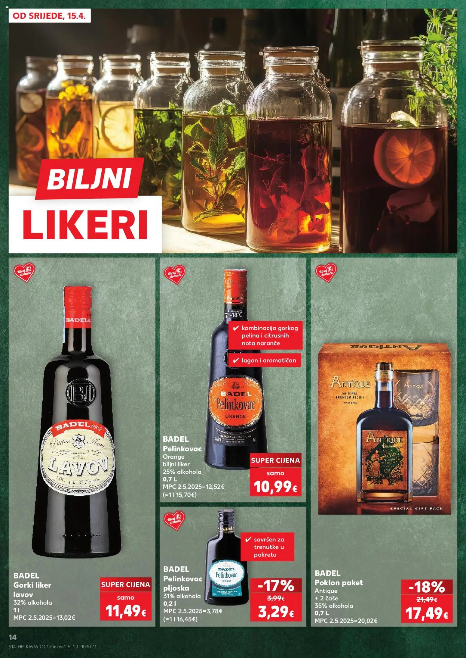 Kaufland HR akciós ujság - amely érvényes a következő dátumtól: 15.04.2026 | Oldal: 14