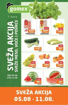Gomex katalog Sveža akcija - pregled Gomex kataloga - važi od 05.08.2026