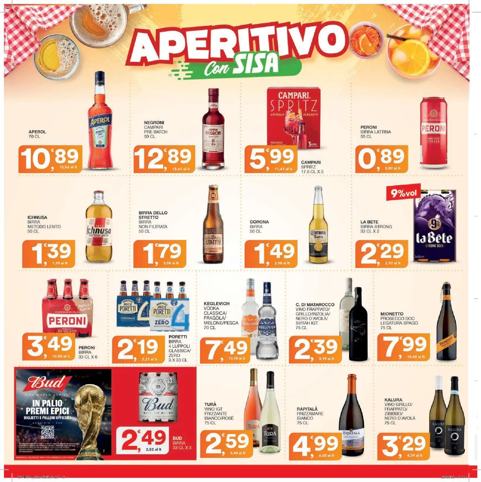 Volantino SISA del 04.06.2026 | Pagina: 16 | Prodotti: Vodka, The, Stampa, Aperitivo