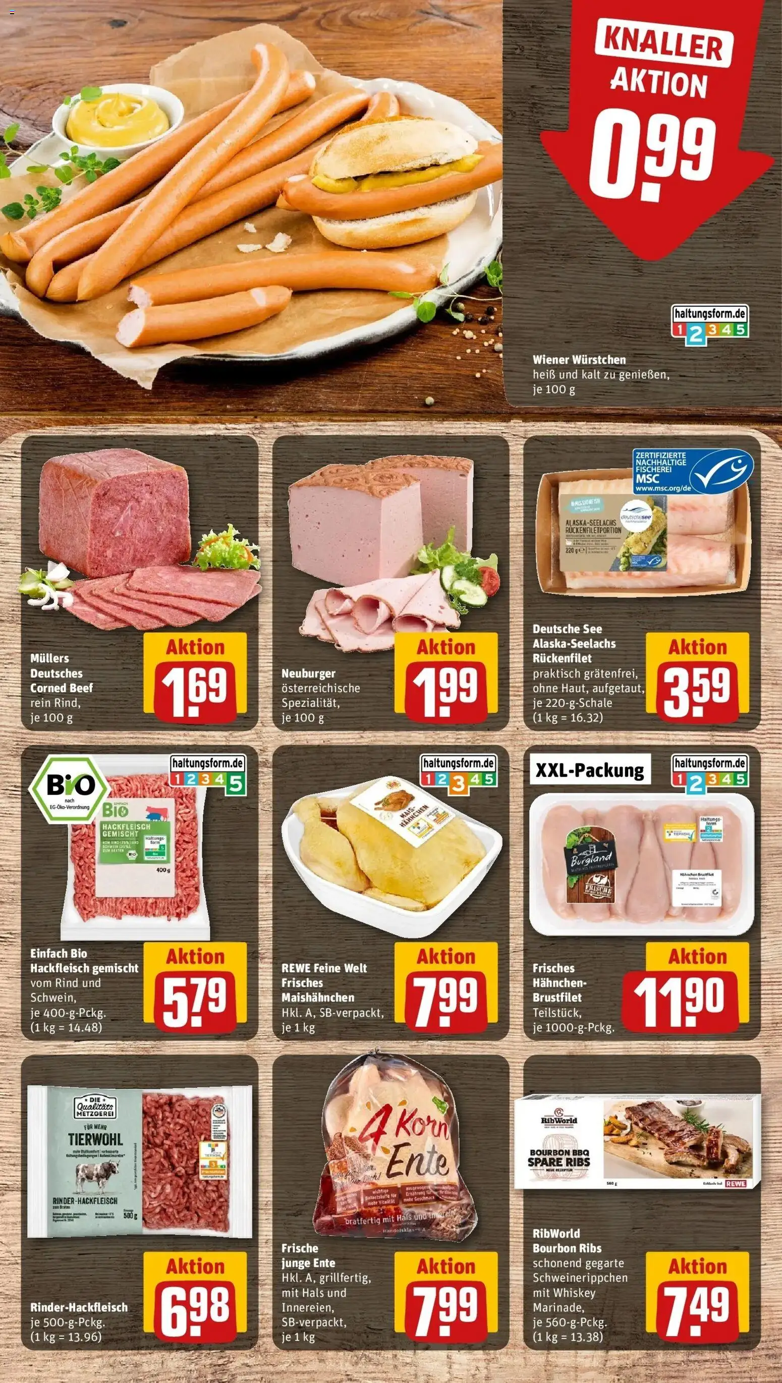 REWE Prospekt ab 28.09.2026 zum Blättern » Angebote | Seite: 15 | Produkte: Spare ribs, Bourbon, Whiskey, Ente
