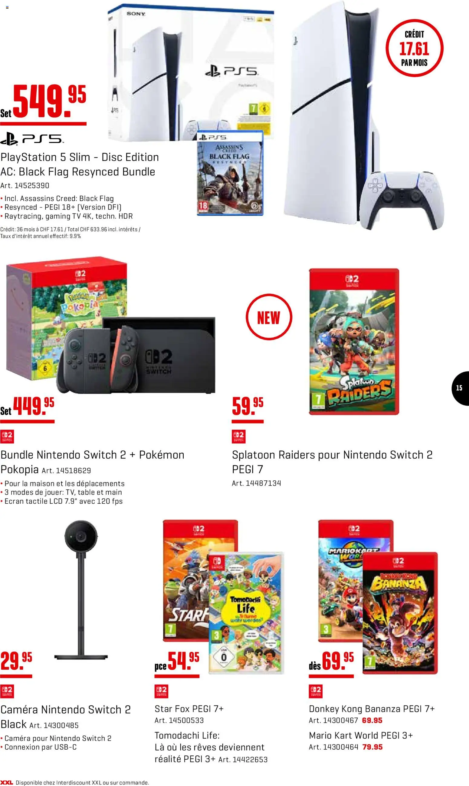 Interdiscount aktionen FR – gültig ab 03.08.2026 | Seite: 15 | Produkte: TV, Playstation, Sony