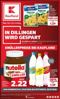 Kaufland Prospekt Dillingen An Der Donau ab 24.09.2026 gültig