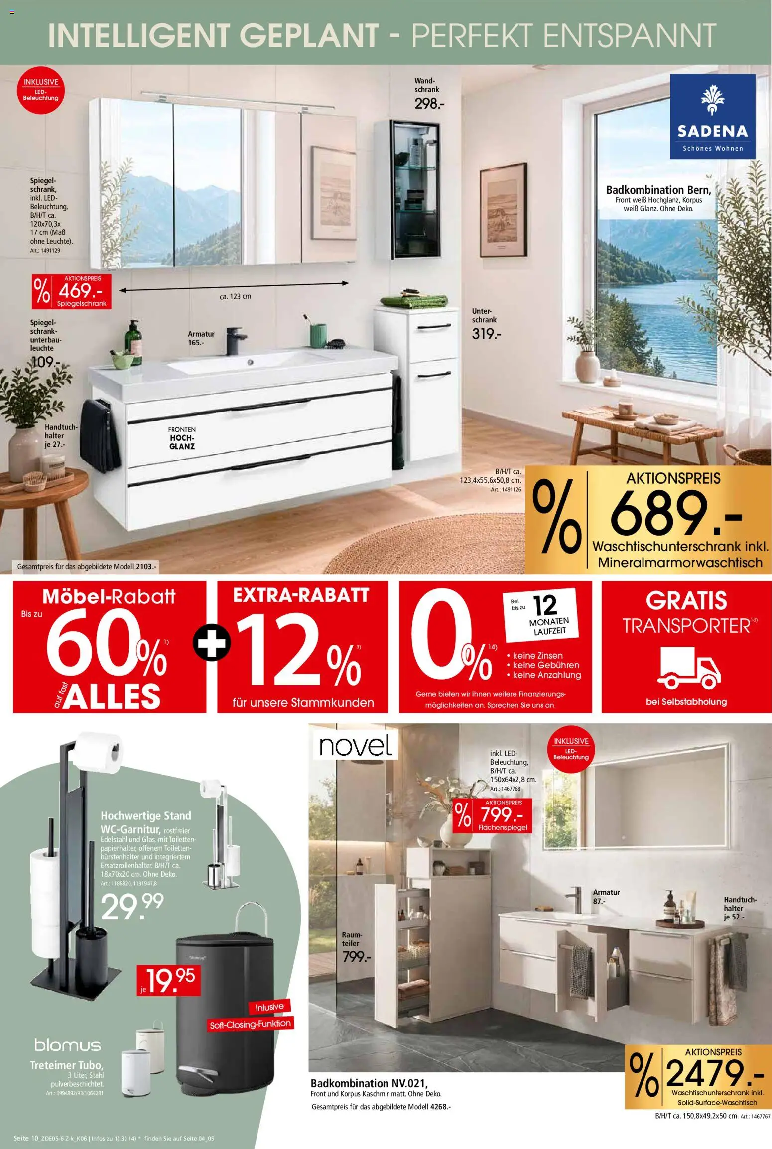 Zurbrüggen Küchen für Ihr Zuhause – gültig ab 25.07.2026 | Seite: 18 | Produkte: Schrank, Spiegel, Armatur, Spiegelschrank