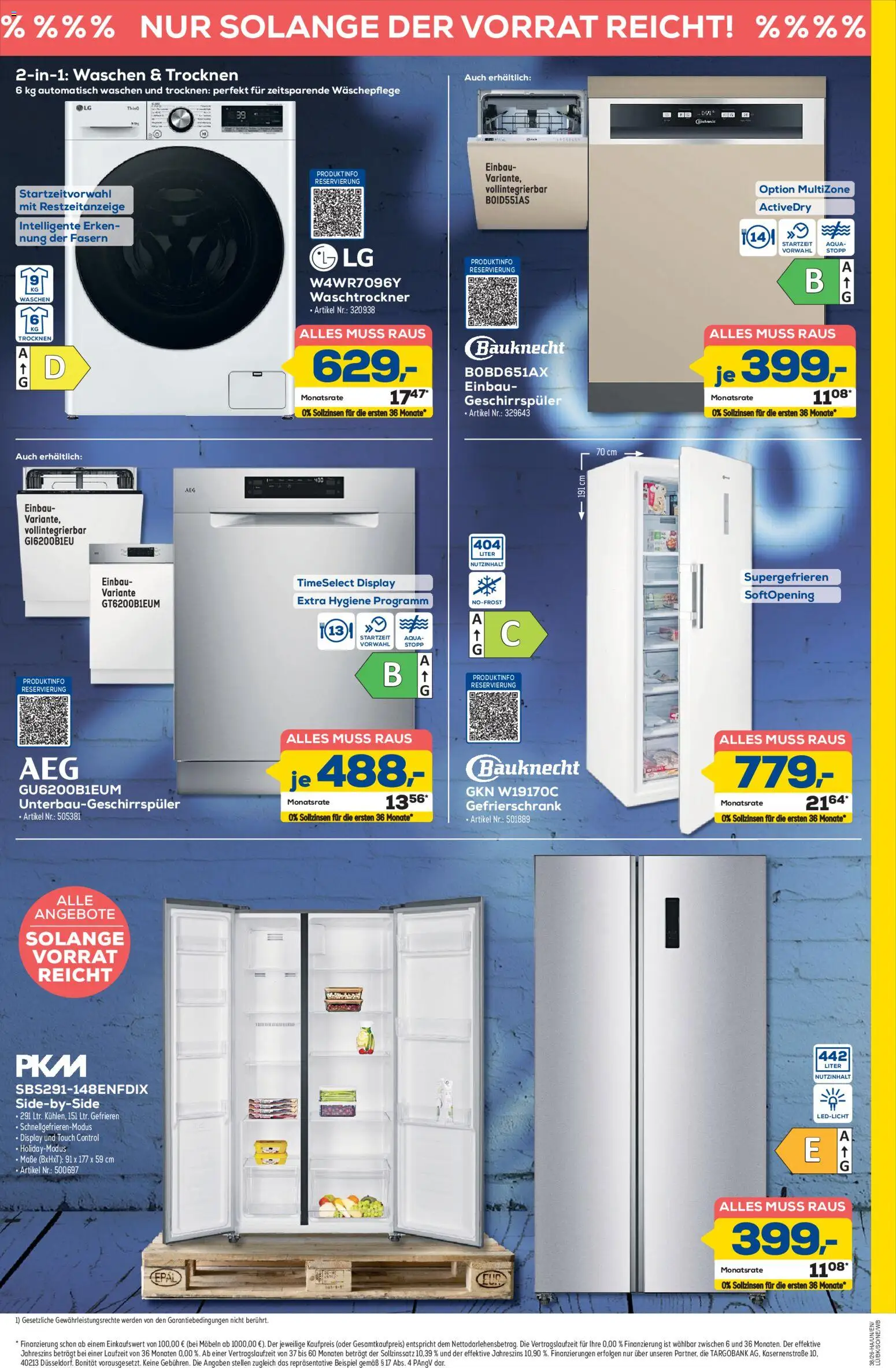 Euronics Prospekt Berlet – gültig ab 10.09.2026 | Seite: 5 | Produkte: LG, Gefrierschrank, Geschirrspüler, Waschtrockner