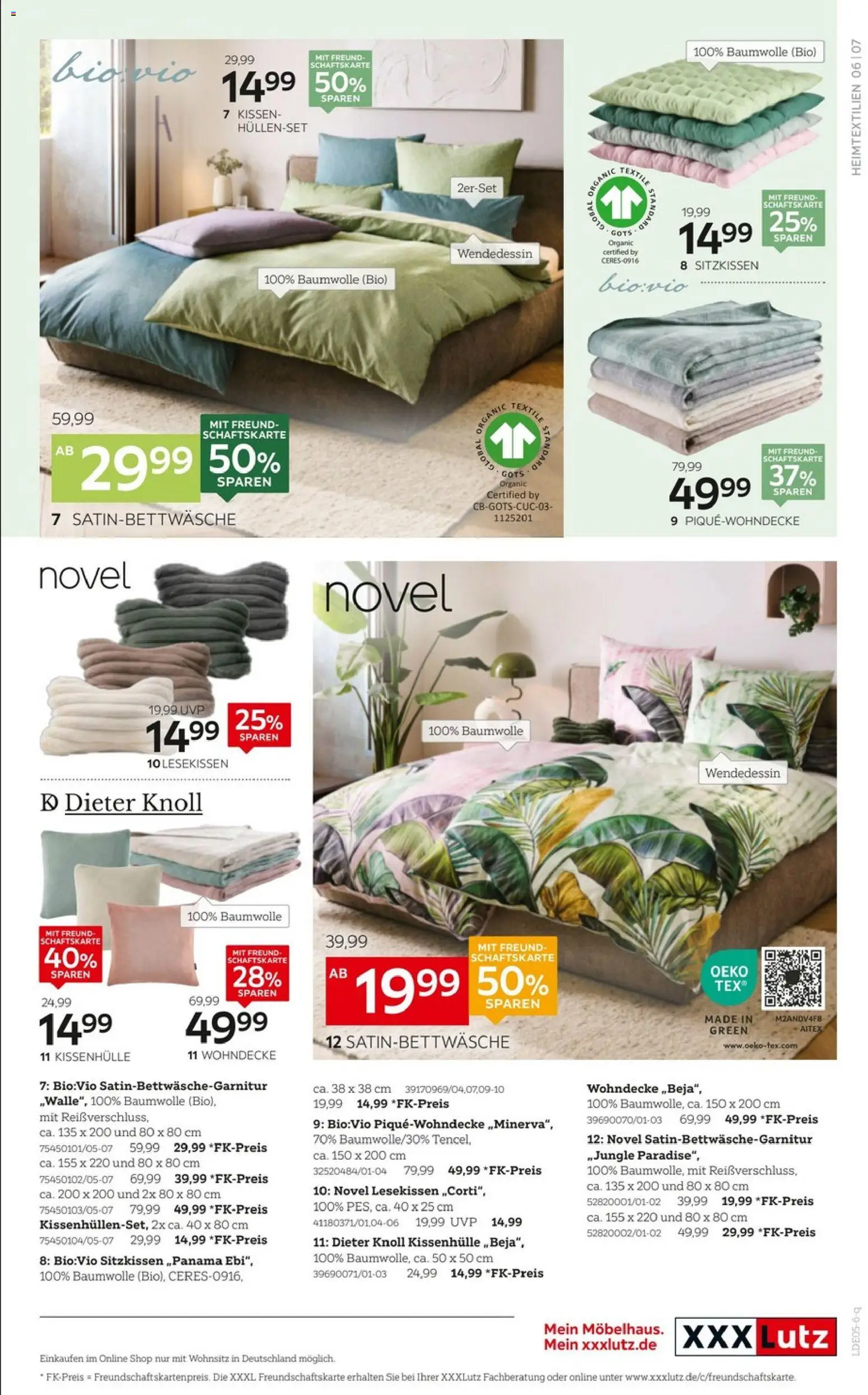 XXXLutz Summer-Time – gültig ab 09.05.2026 | Seite: 7 | Produkte: Kissen