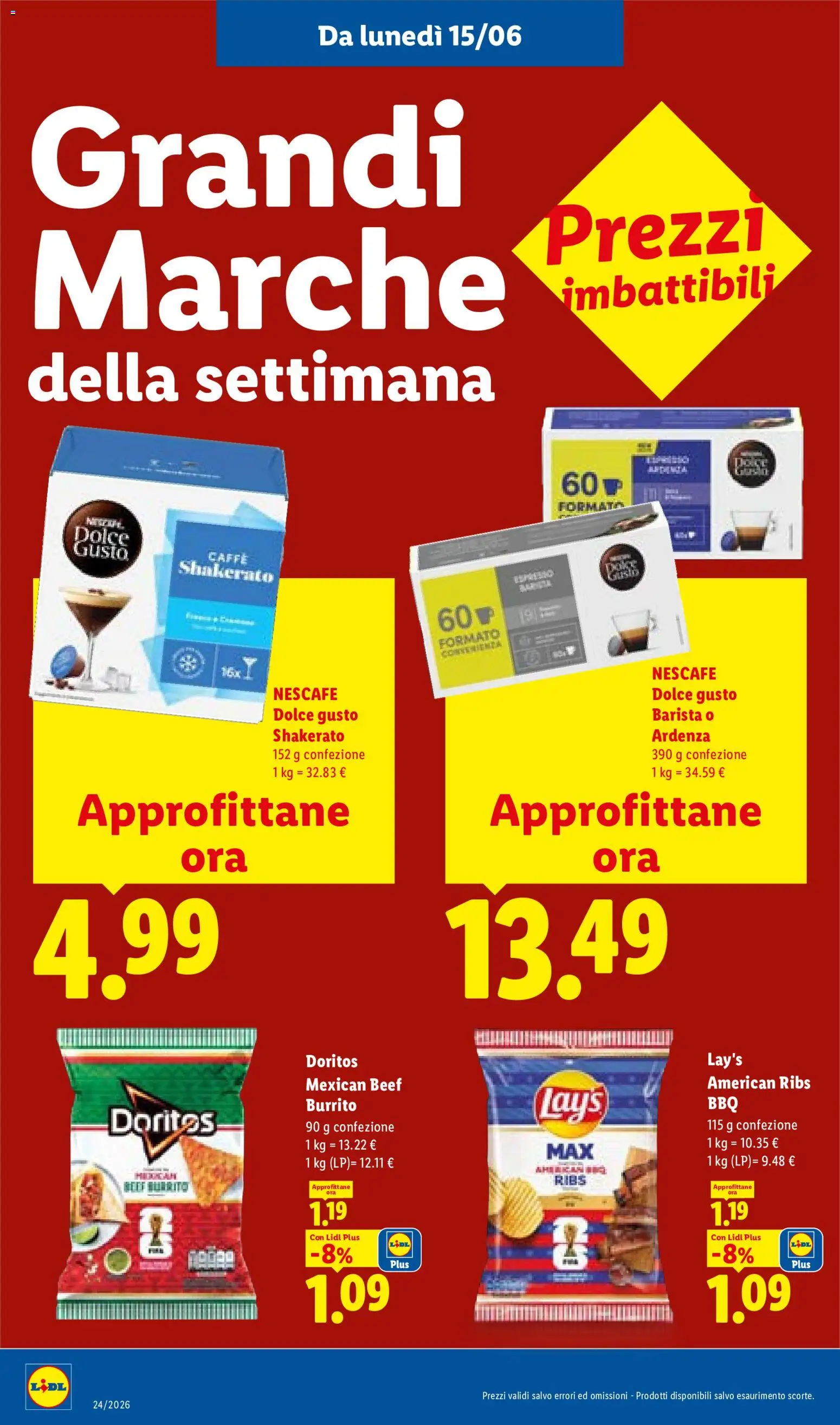 Volantino Lidl del 11.06.2026 | Pagina: 44 | Prodotti: Caffè